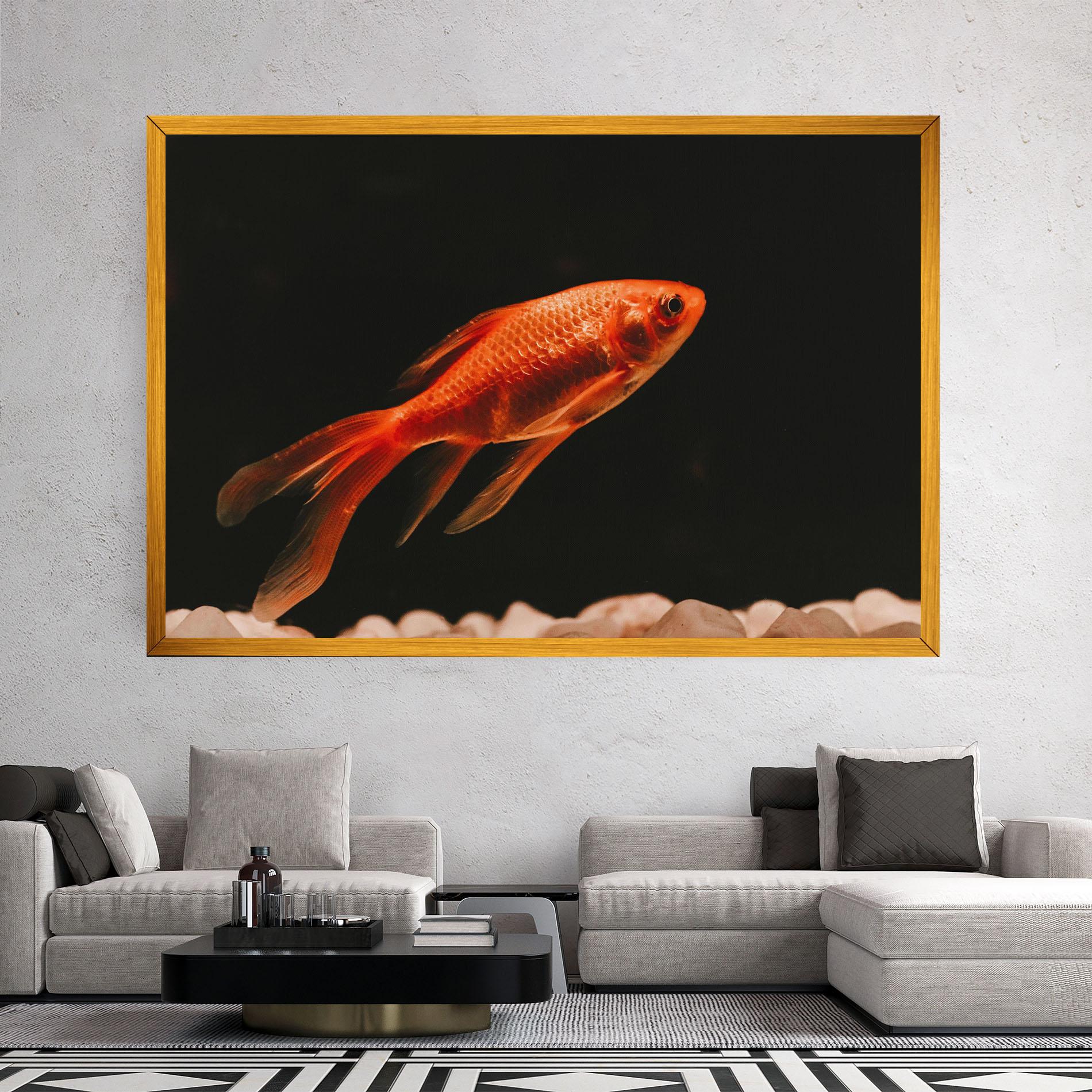 Tablou Canvas Small Orange Fish mockup 2