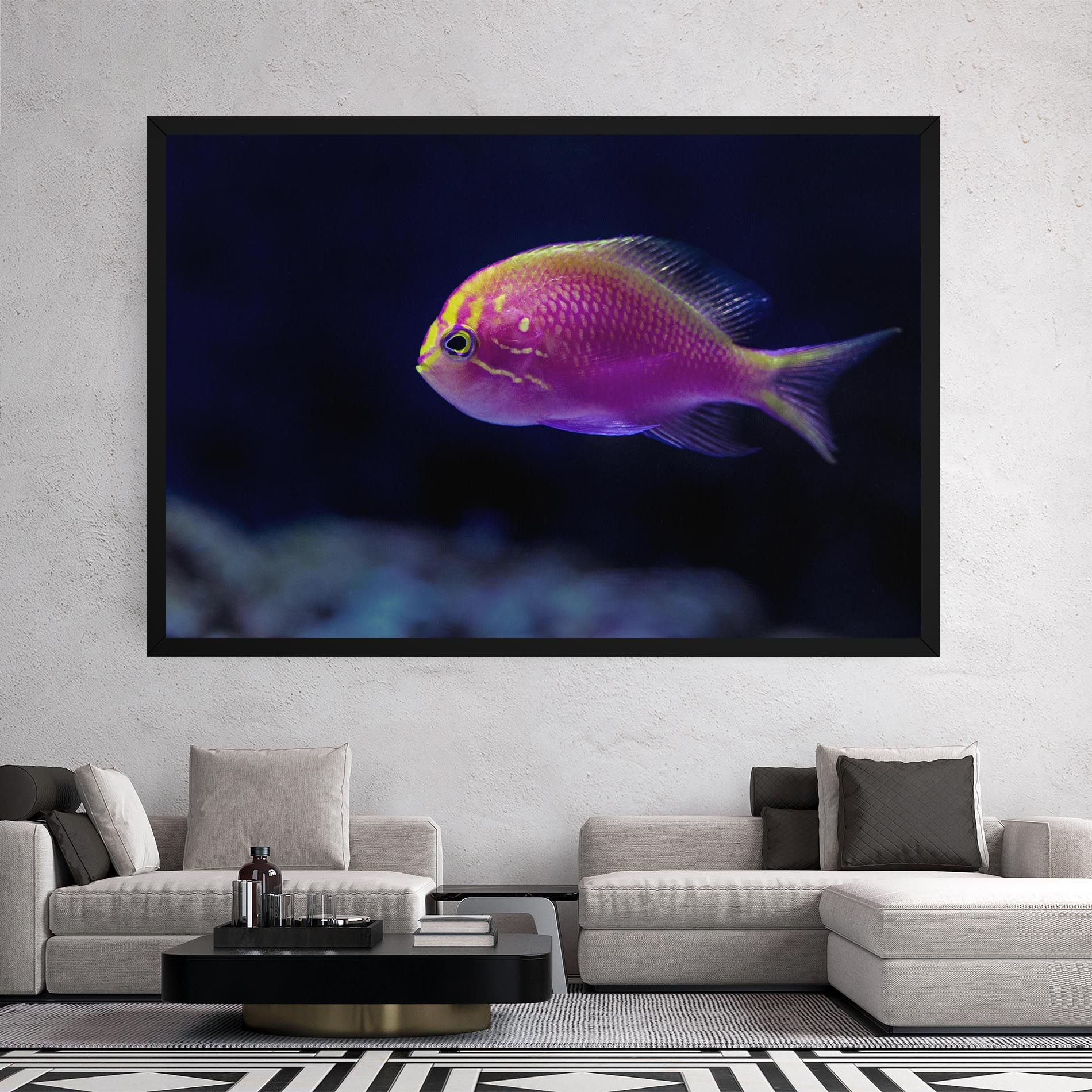 Angry Pink Fish mockup 2
