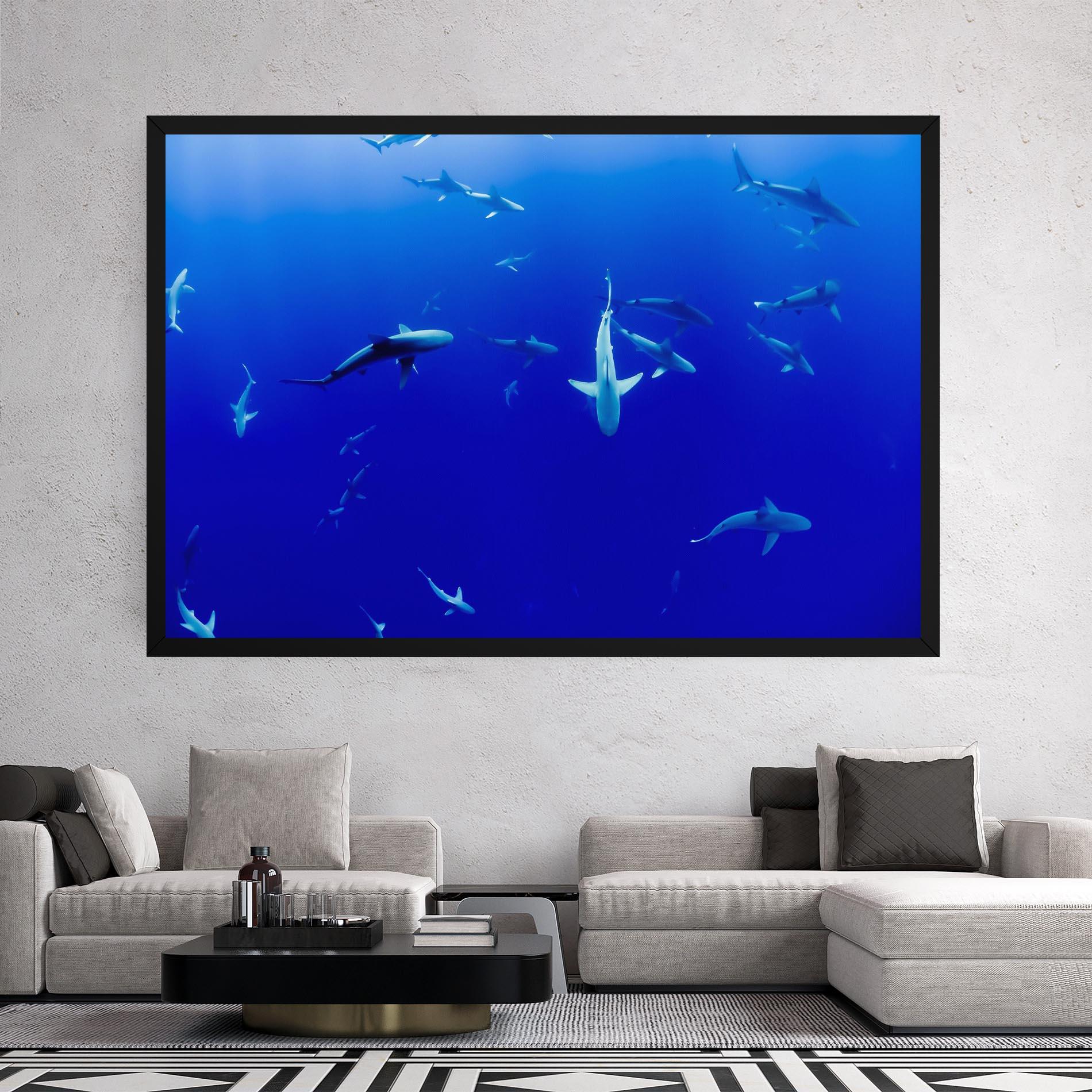 Tablou Canvas Baby Sharks mockup 2