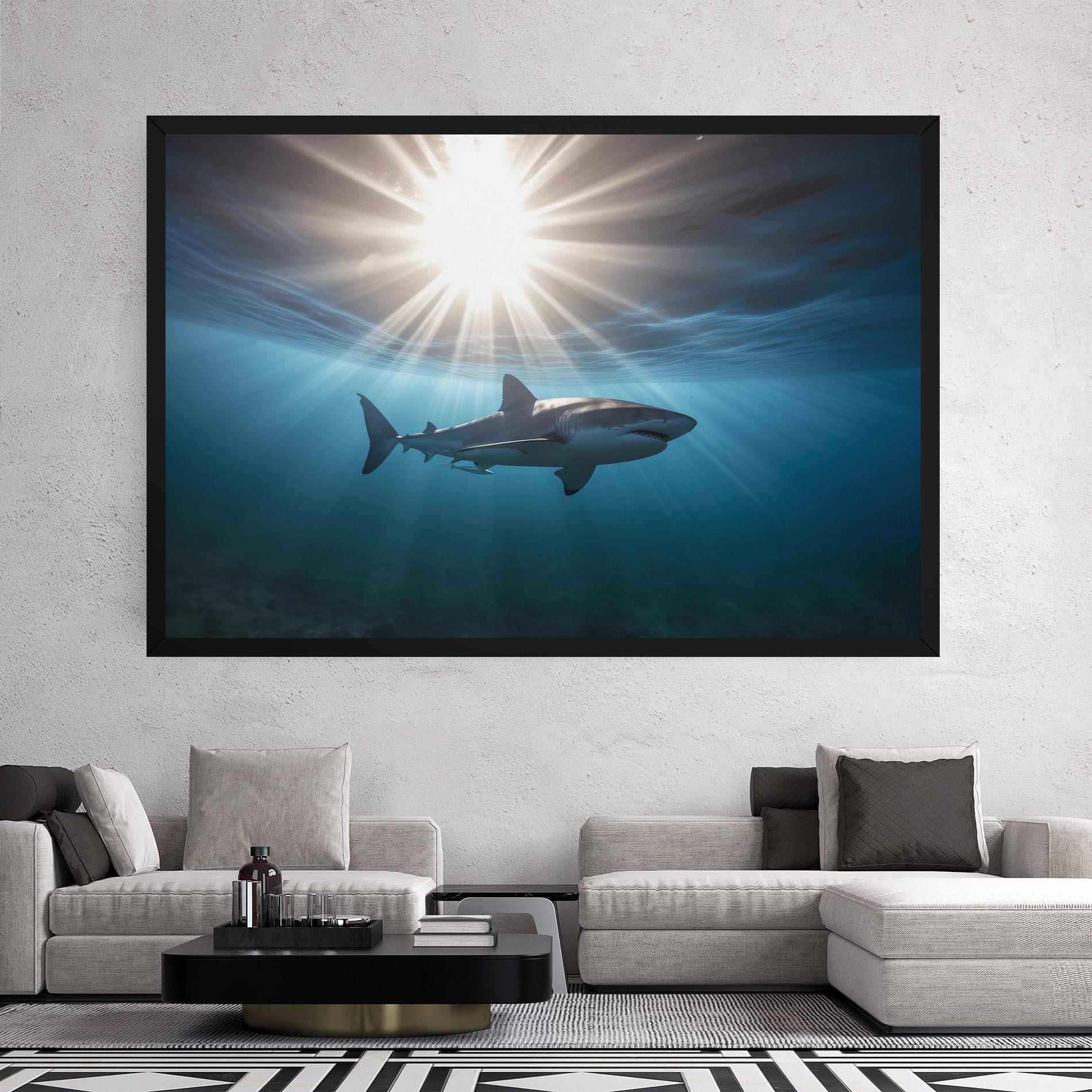 Tablou Canvas Big Shark mockup 2