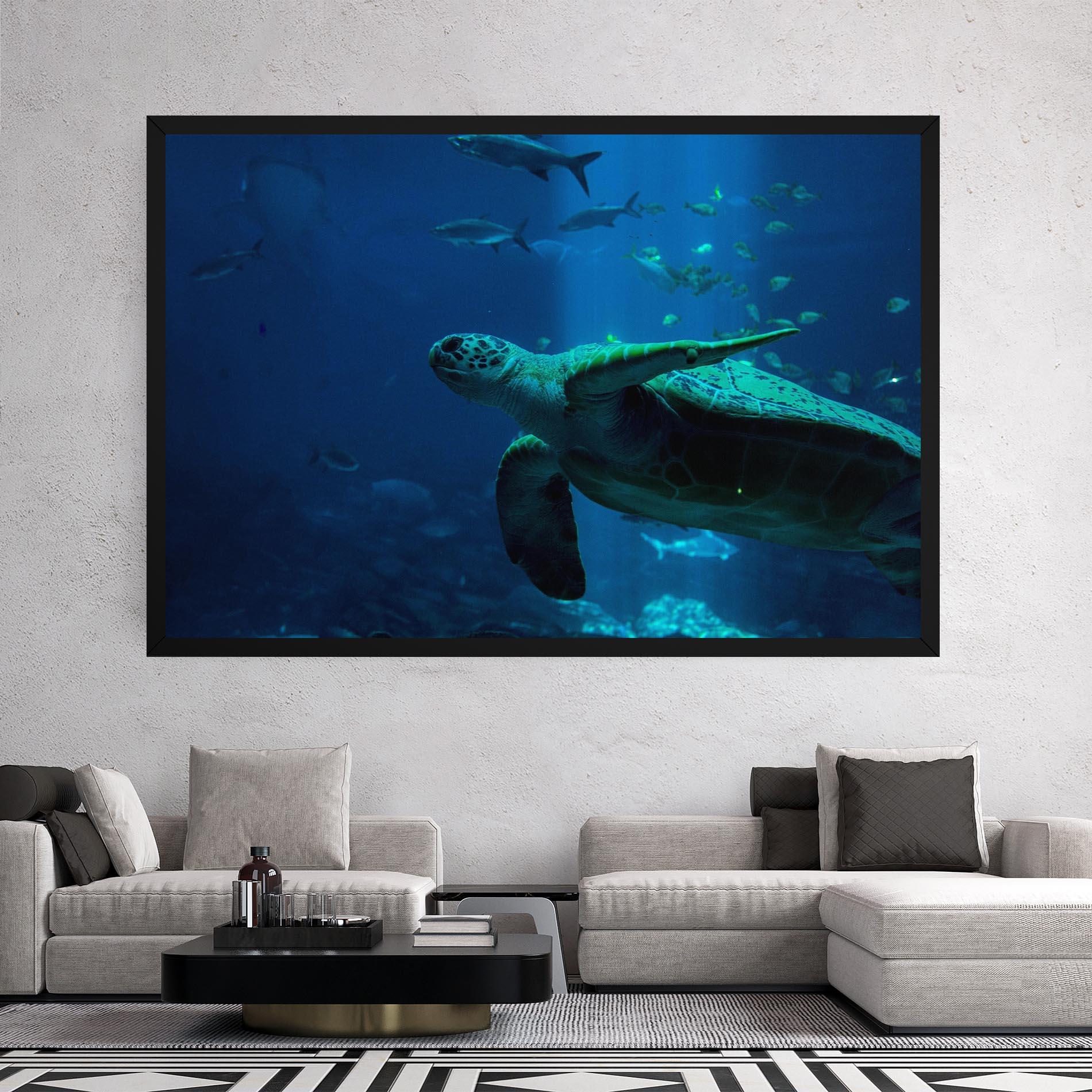 Tablou Canvas Green Turtule mockup 2