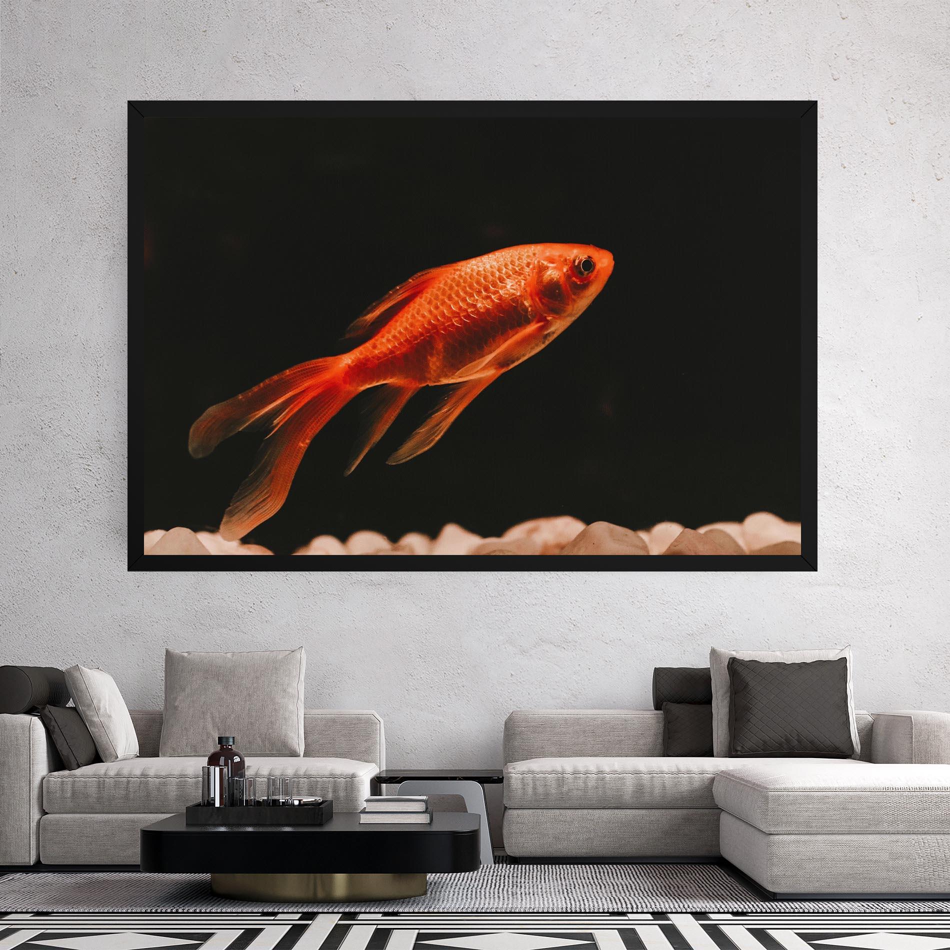 Tablou Canvas Small Orange Fish mockup 2