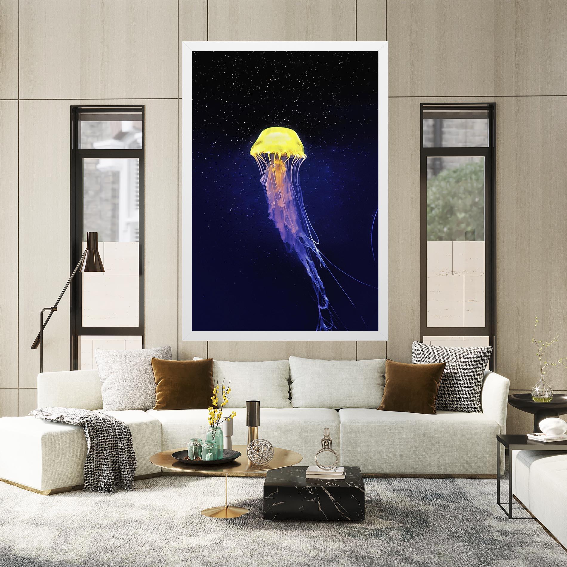 Tablou Canvas Purple Jellyfish mockup 2