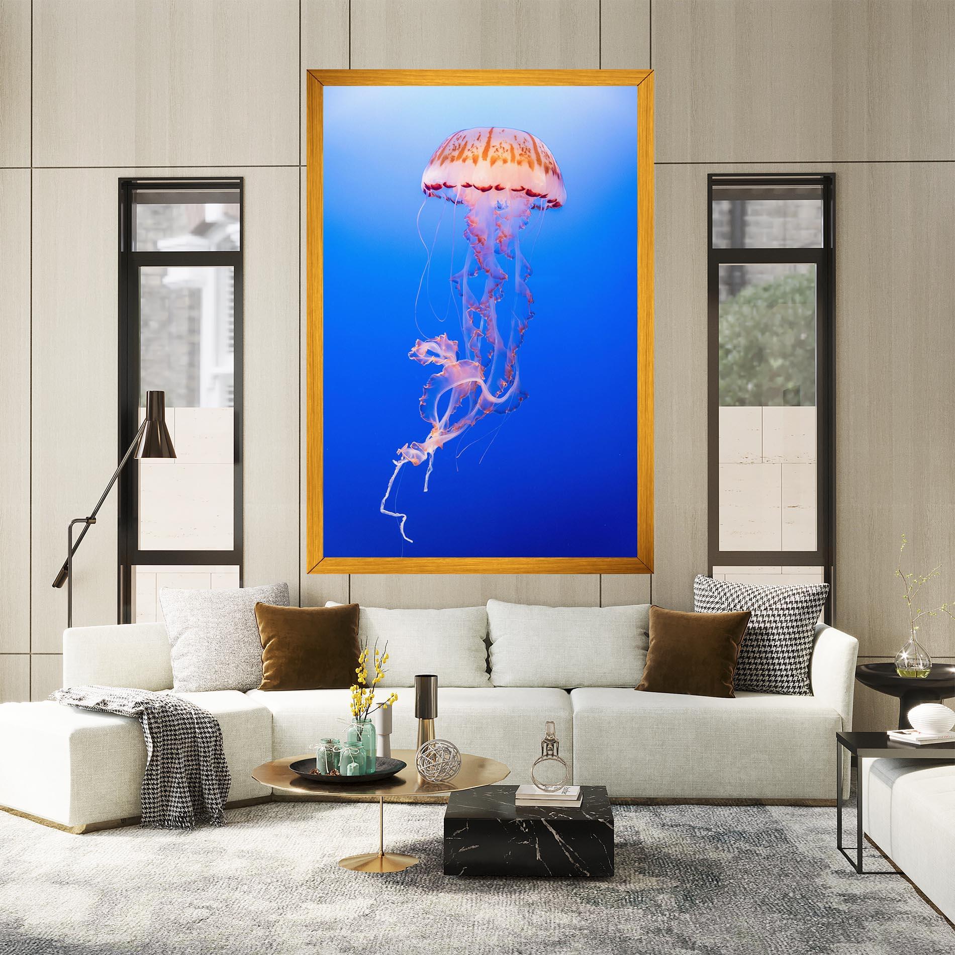 Tablou Canvas Pretty White Jellyfish mockup 2