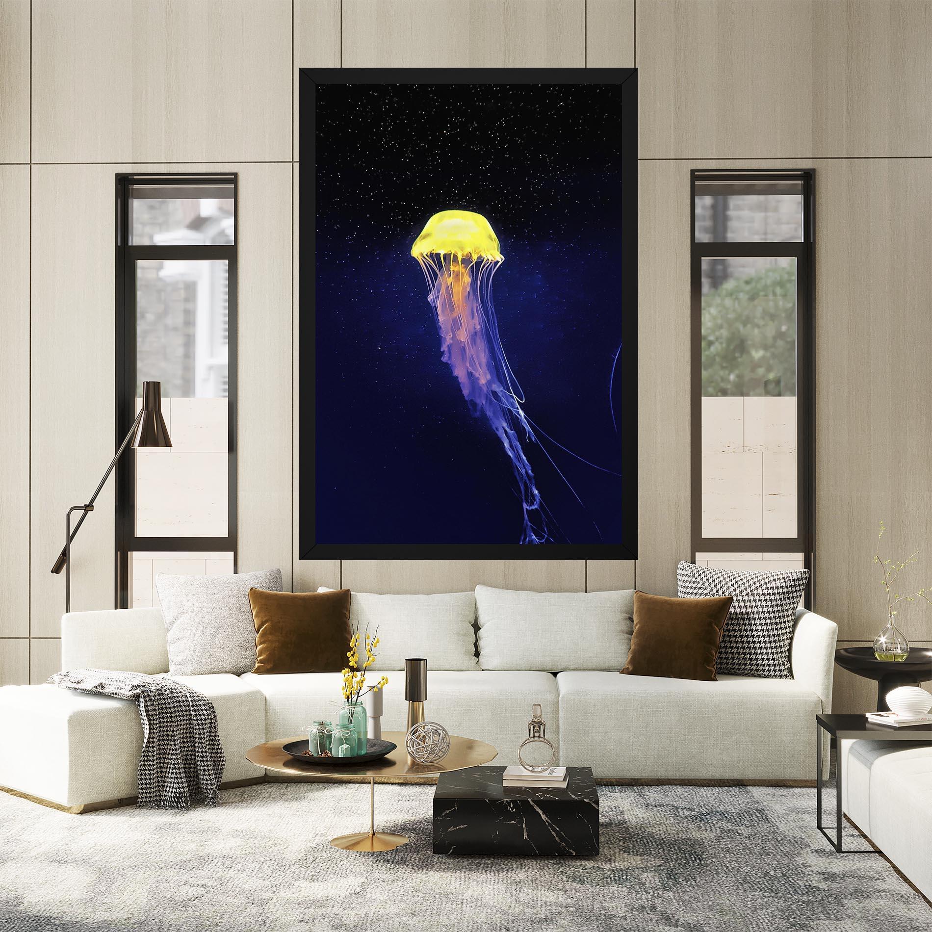 Tablou Canvas Purple Jellyfish mockup 2