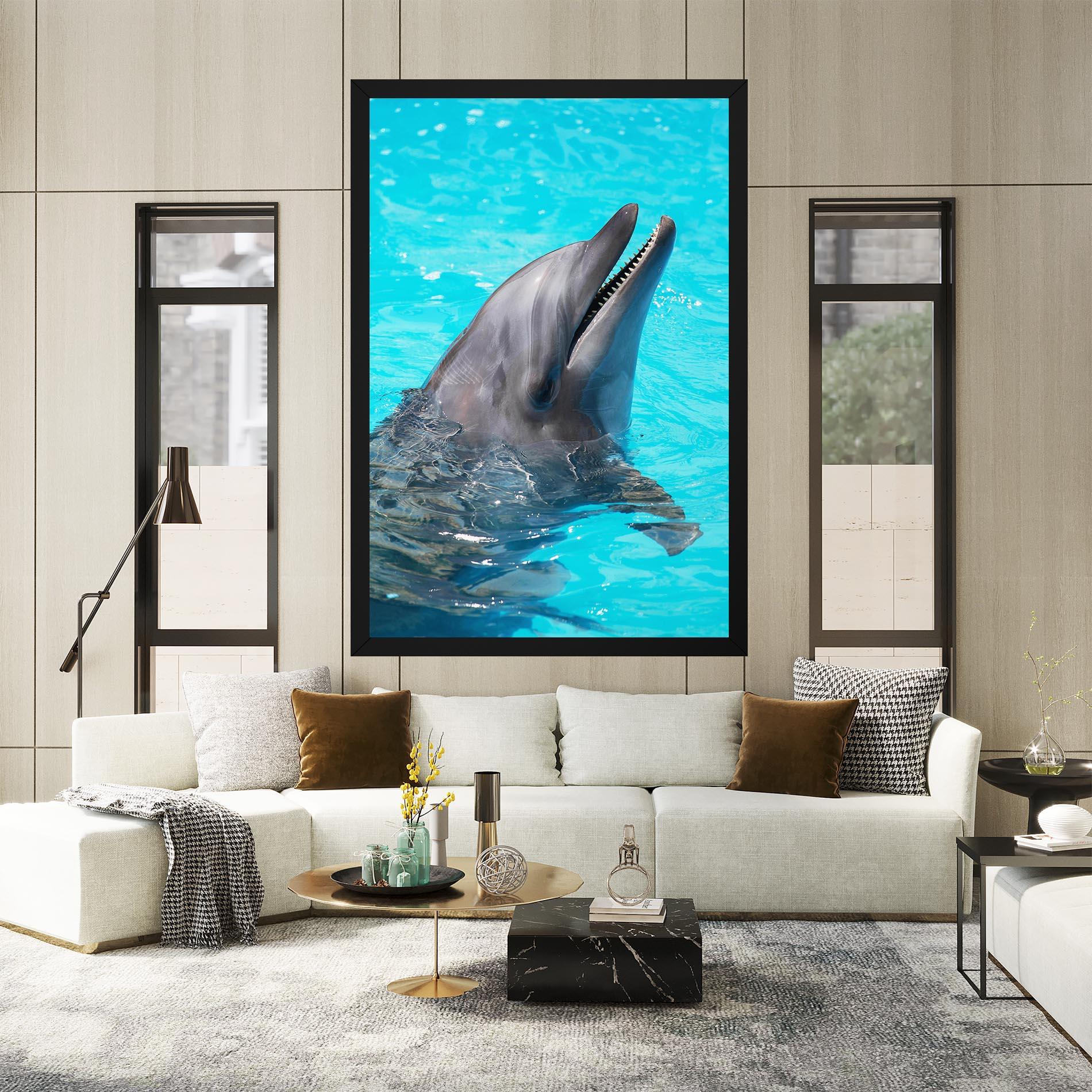 Tablou Canvas Trained Dolphin mockup 2