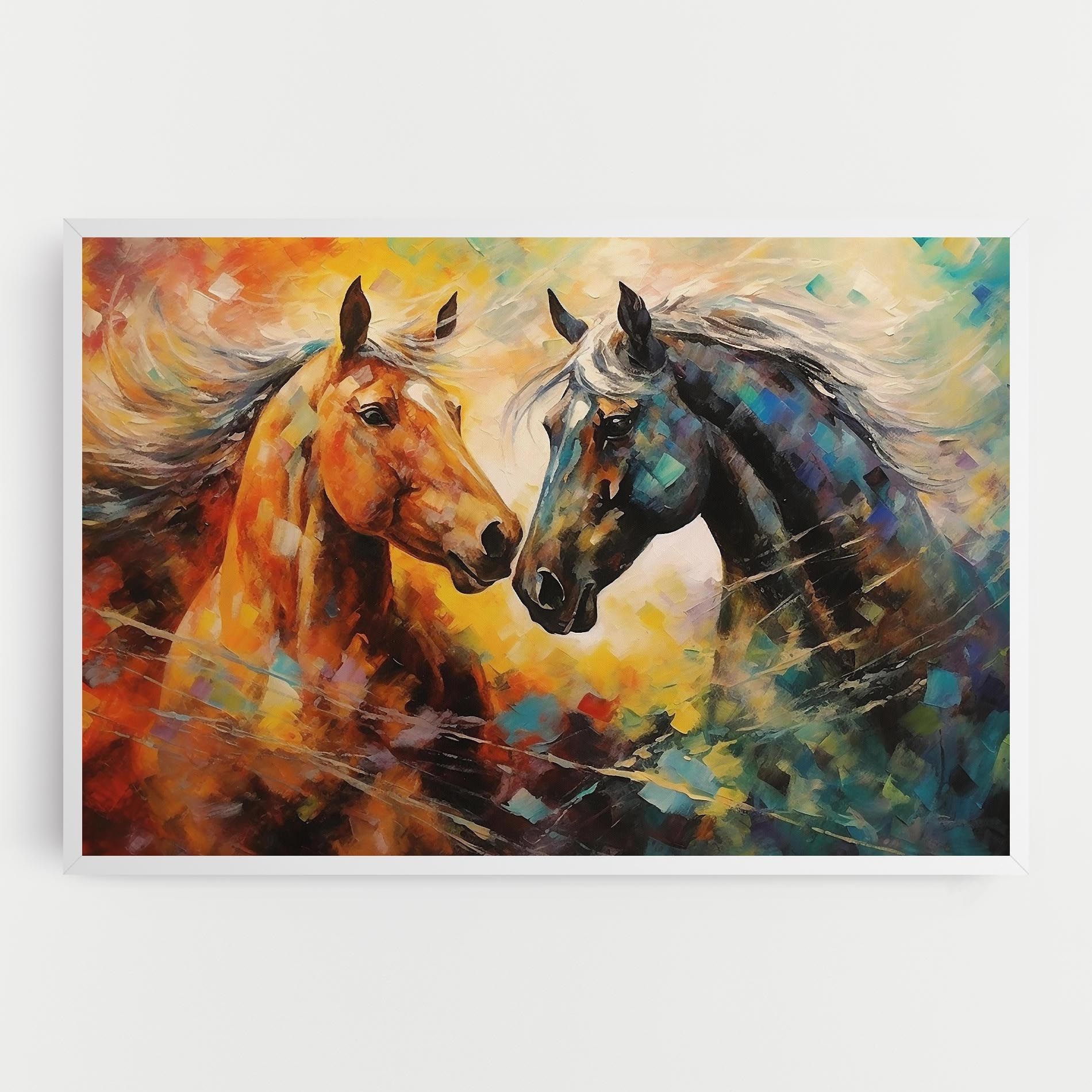 Brown Black Horses mockup 0