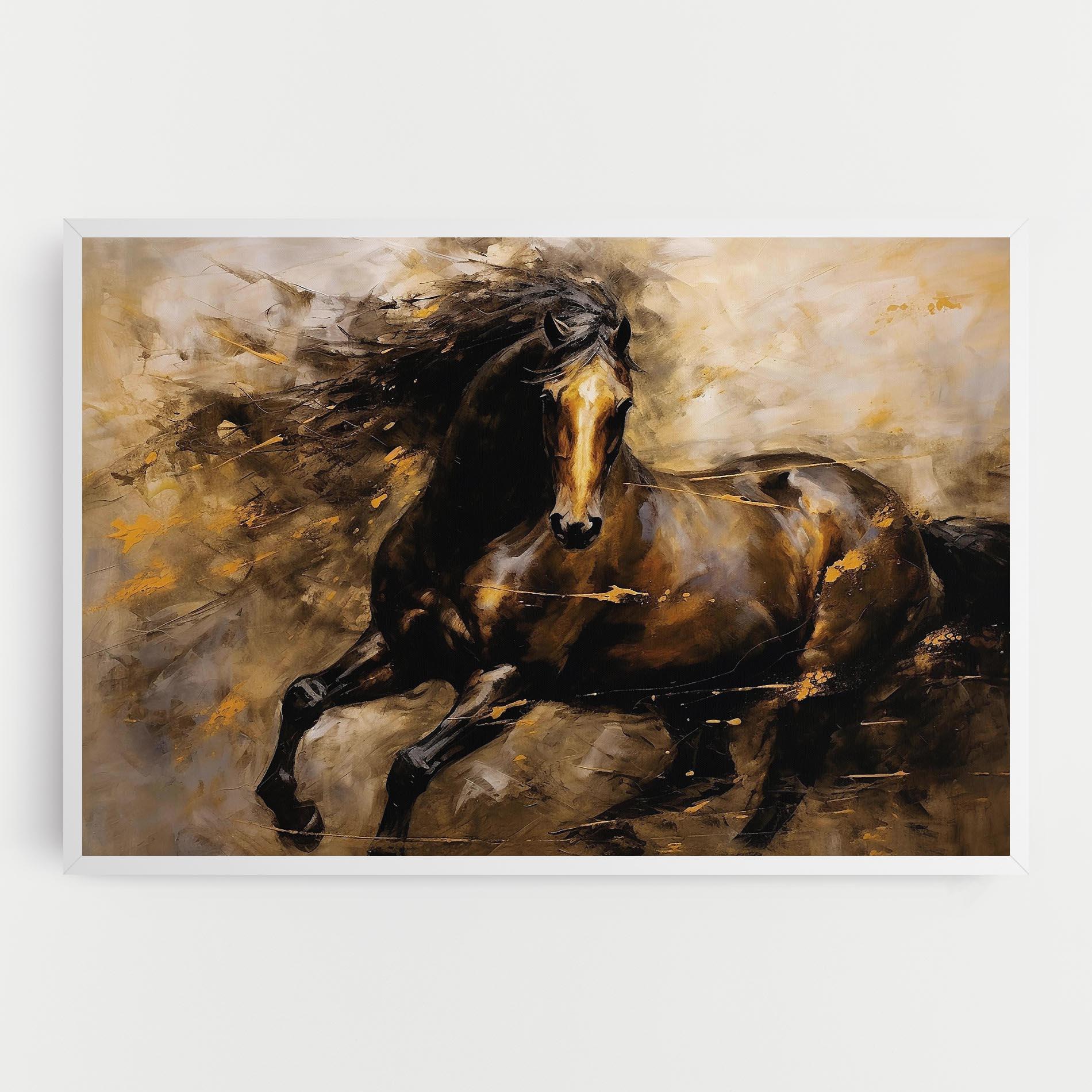 Tablou Canvas Gold Brown Horse mockup 0