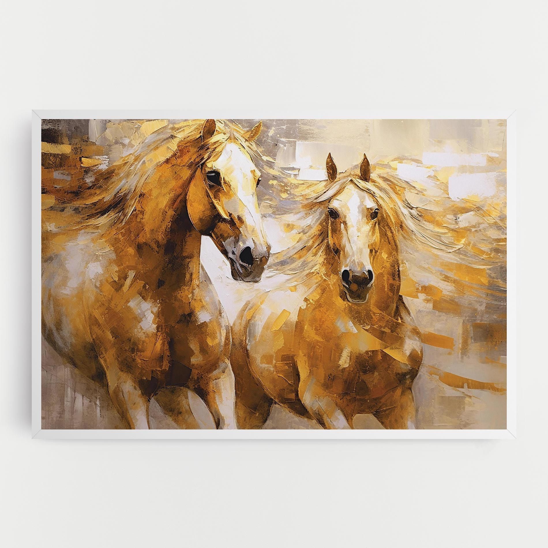 Golden Brown Horses mockup 0