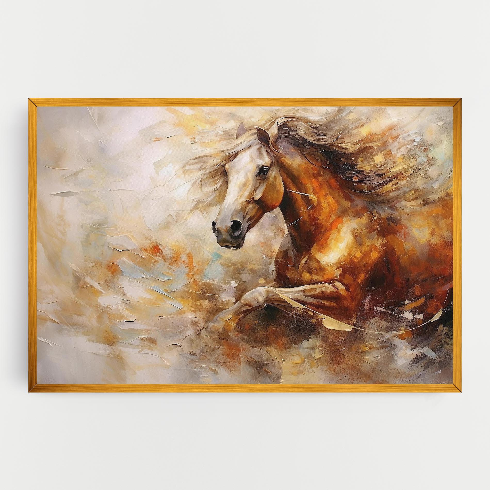Tablou Canvas Brown Horse Running mockup 0