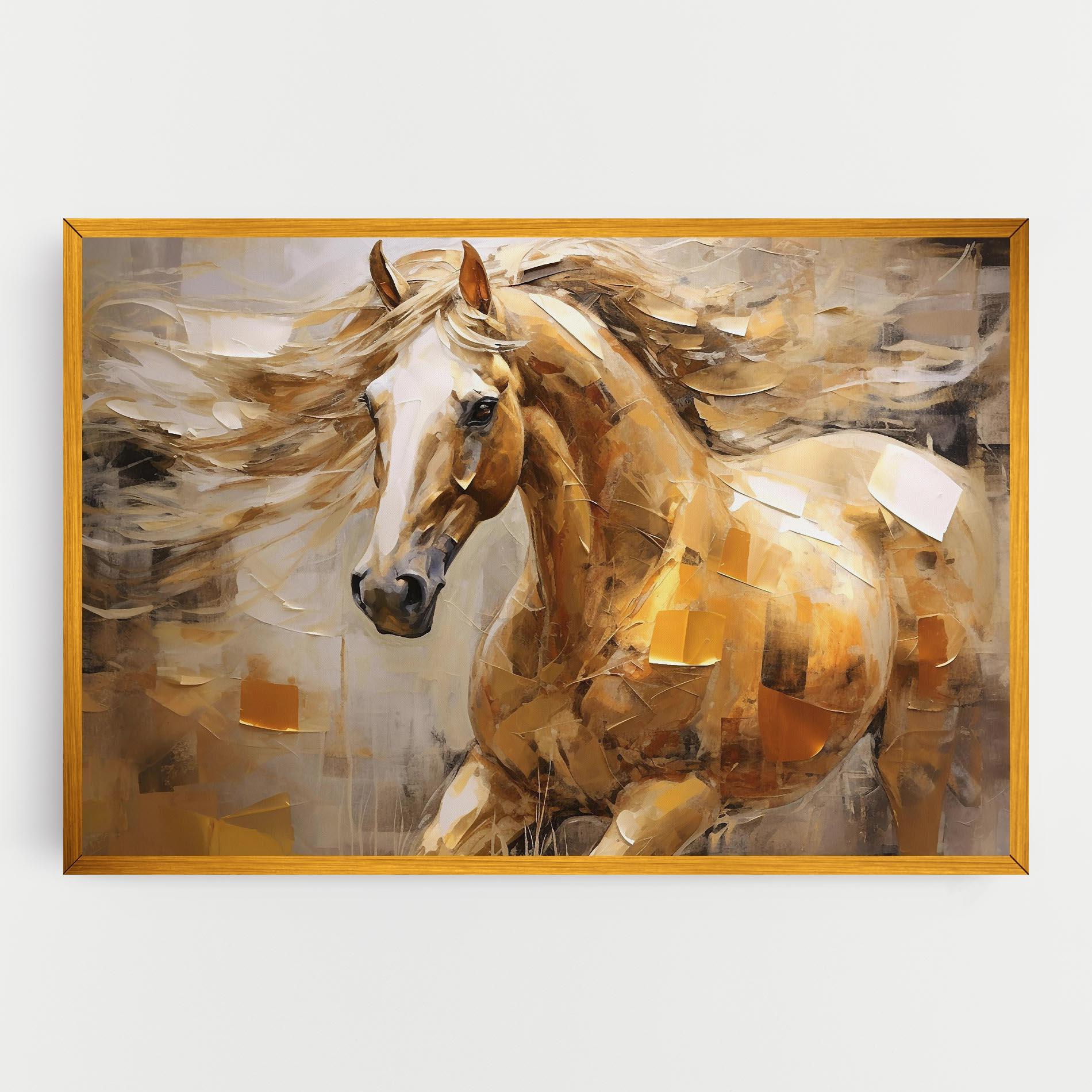 Tablou Canvas Light Brown Horse mockup 0