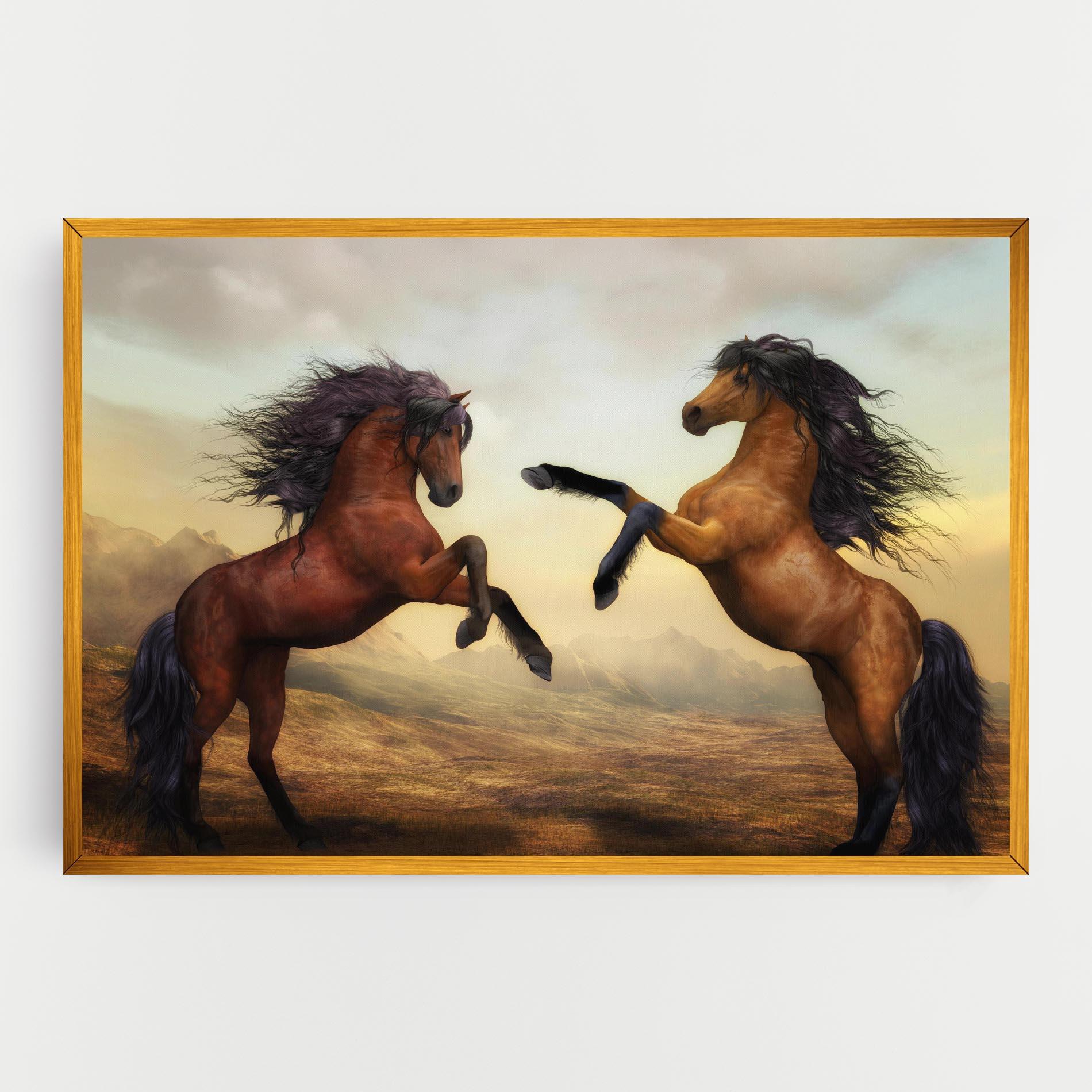 Tablou Canvas Two Horses mockup 0