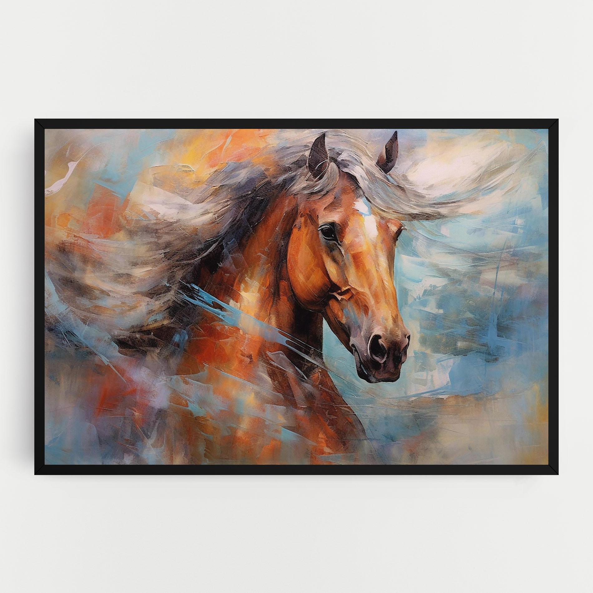 Tablou Canvas Beautiful Brown Horse mockup 0