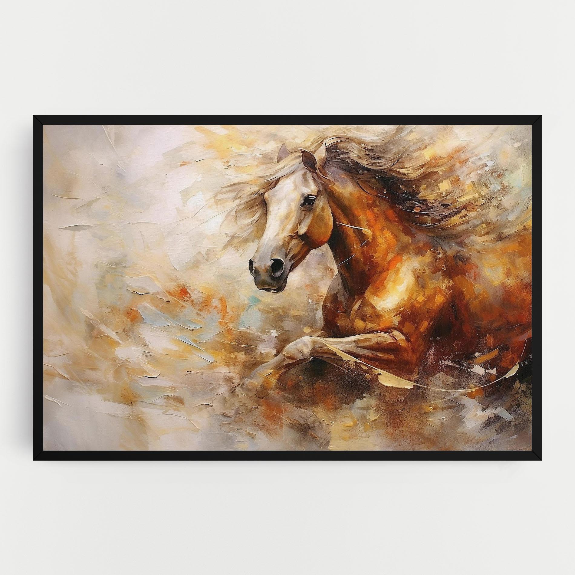Tablou Canvas Brown Horse Running mockup 0