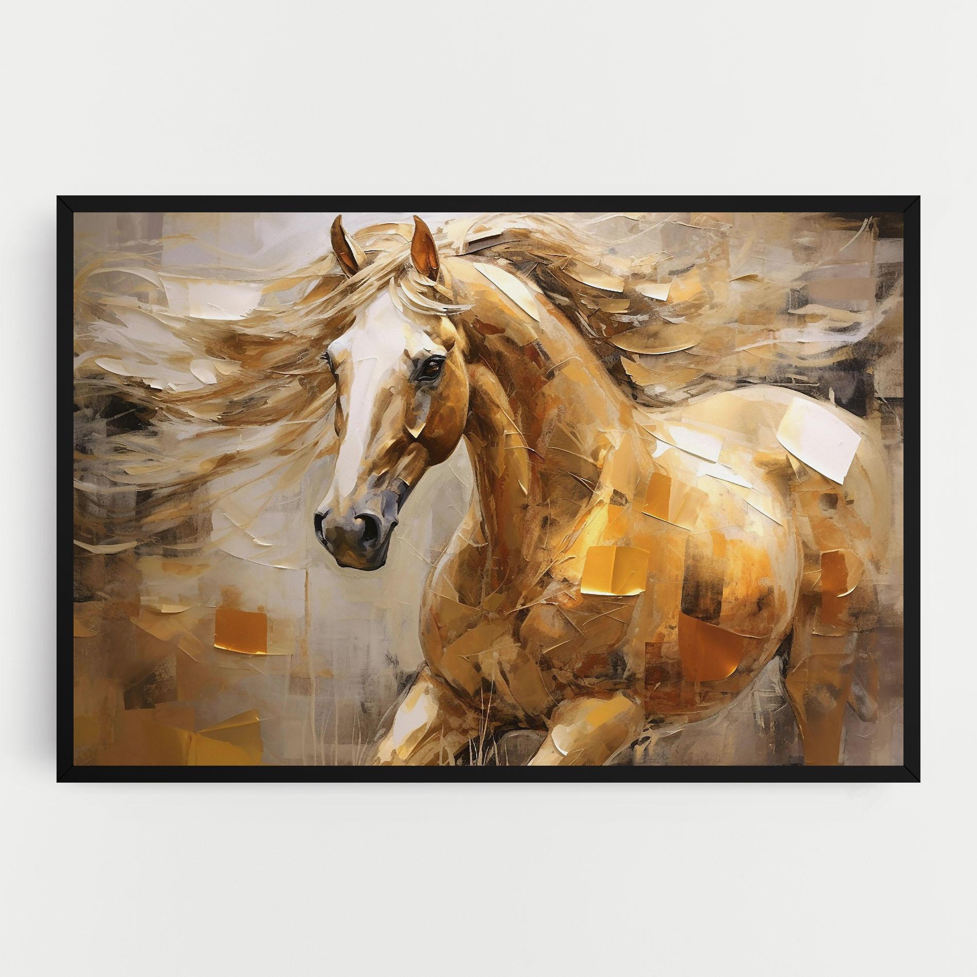 Tablou Canvas Light Brown Horse mockup 0