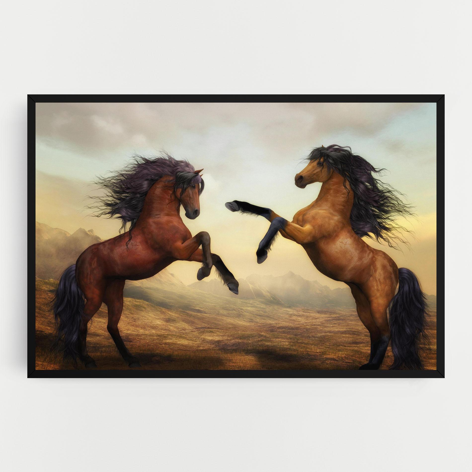 Tablou Canvas Two Horses mockup 0