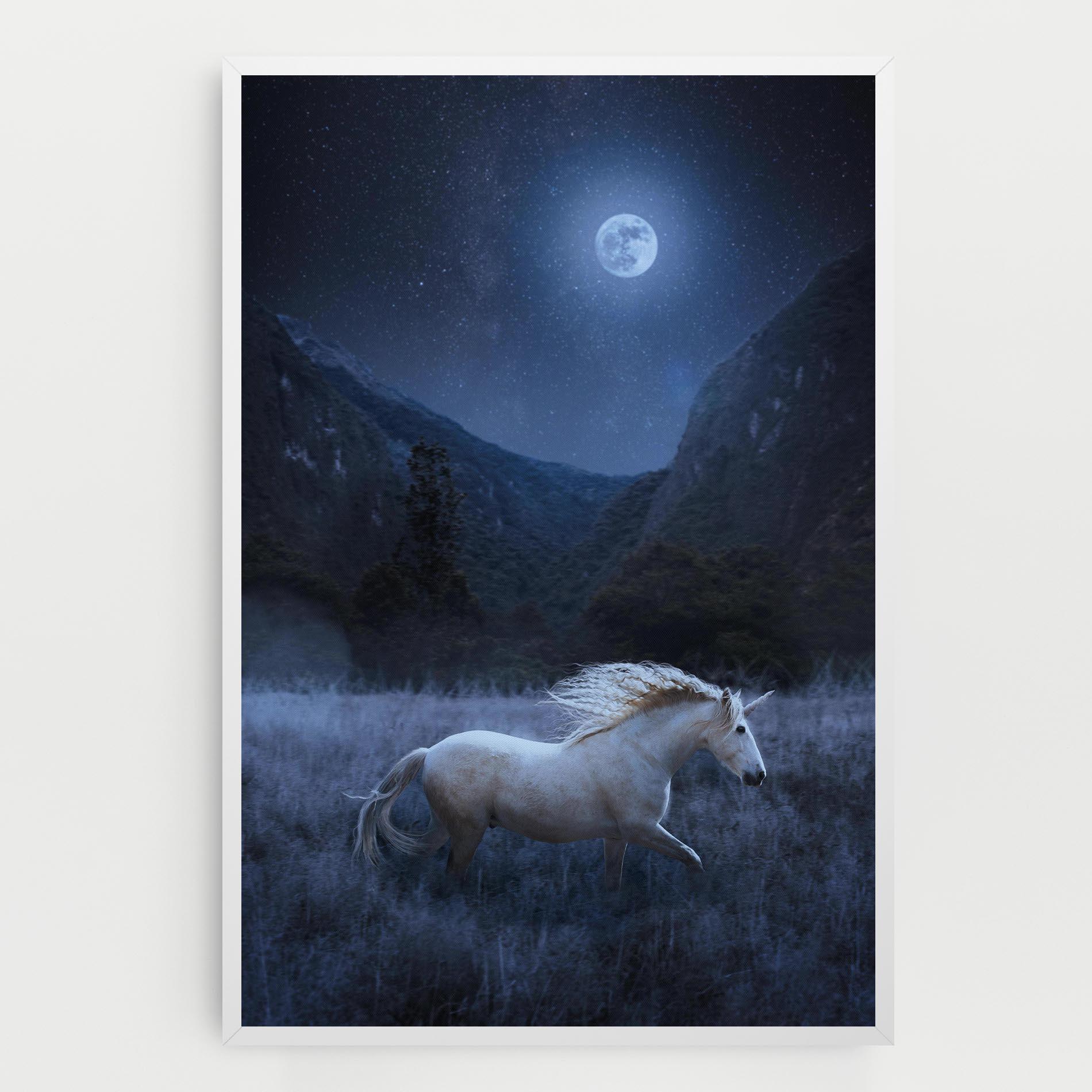 Tablou Canvas Blue Moon Unicorn mockup 0