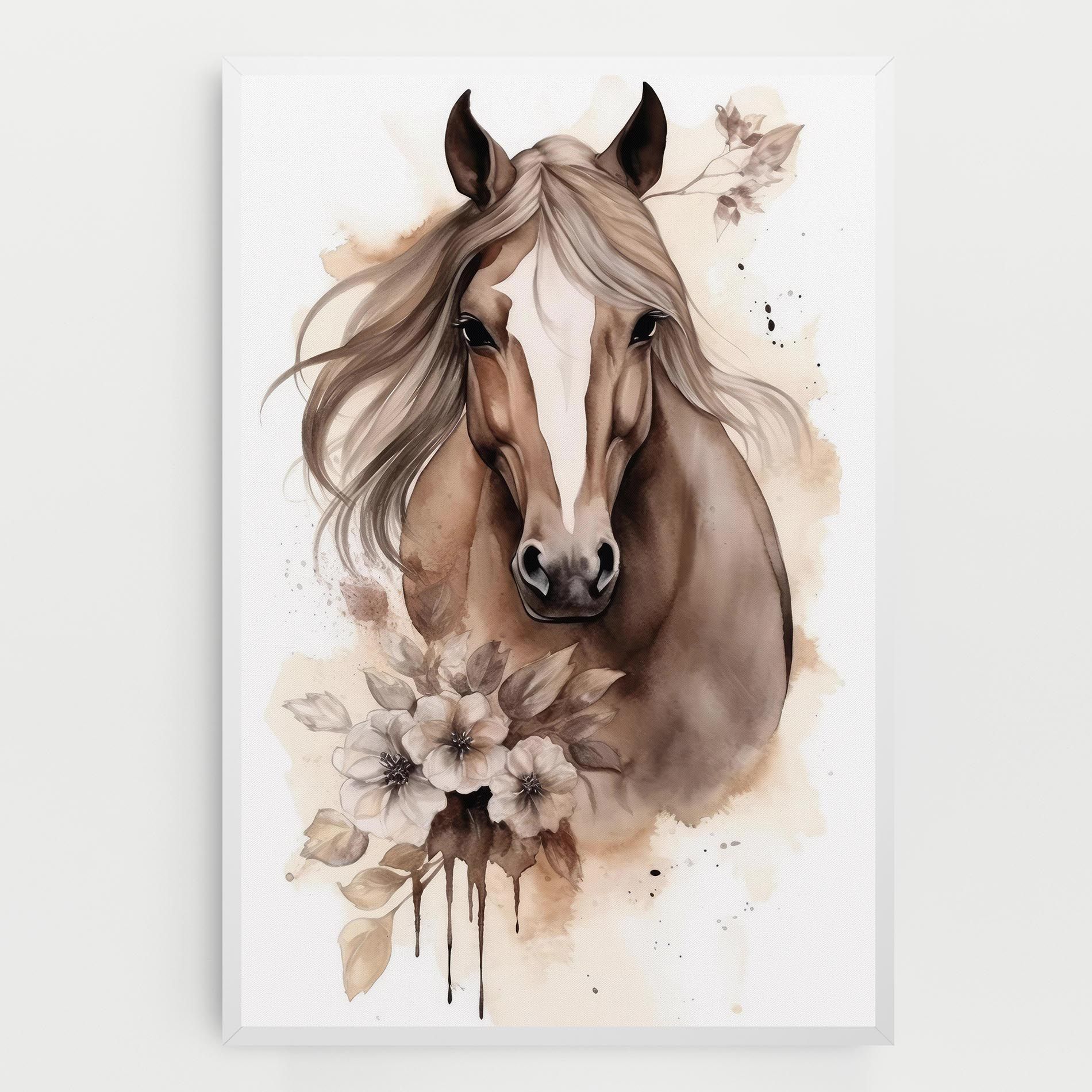 Flower Brown Horse mockup 0