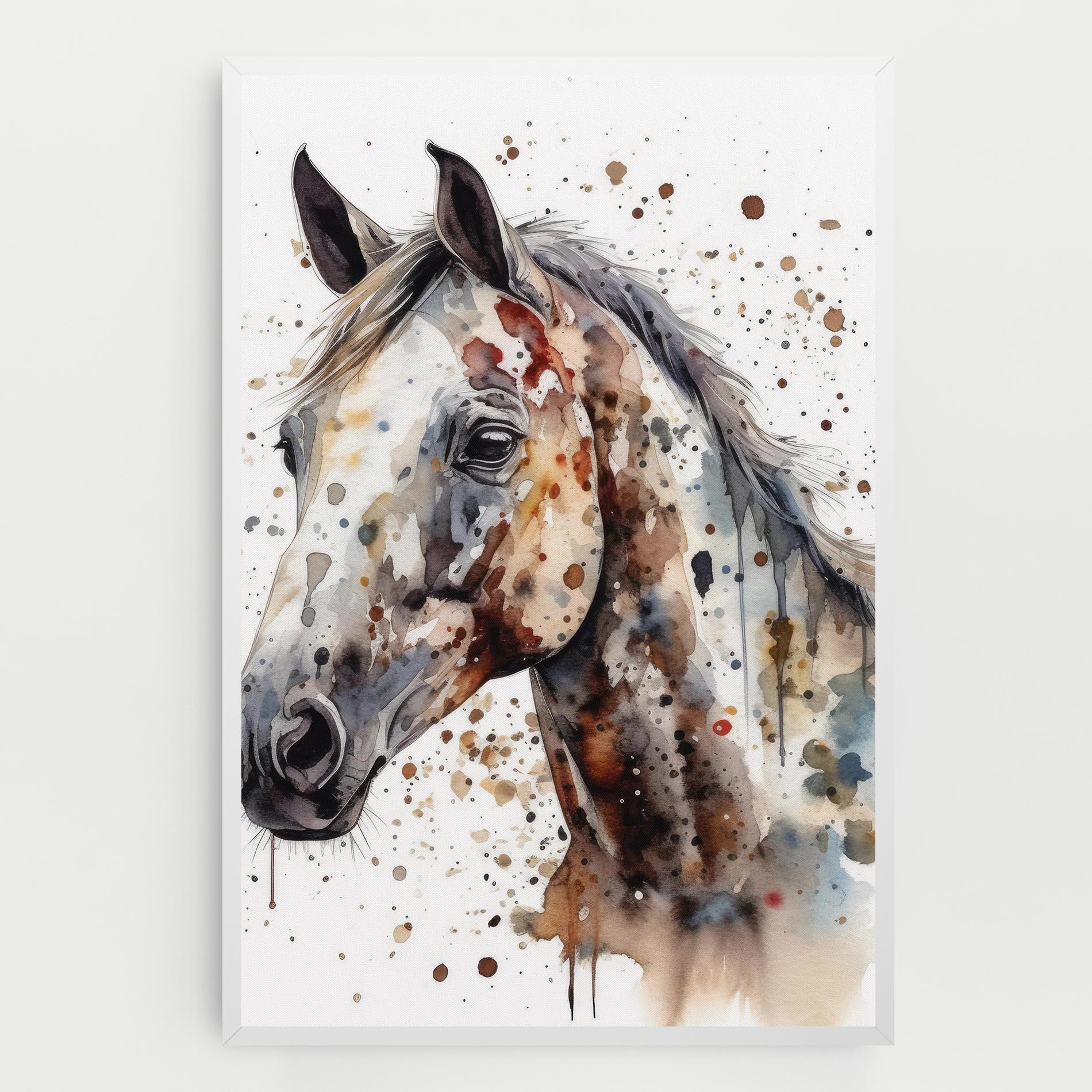 Tablou Canvas Watercolor Horse mockup 0