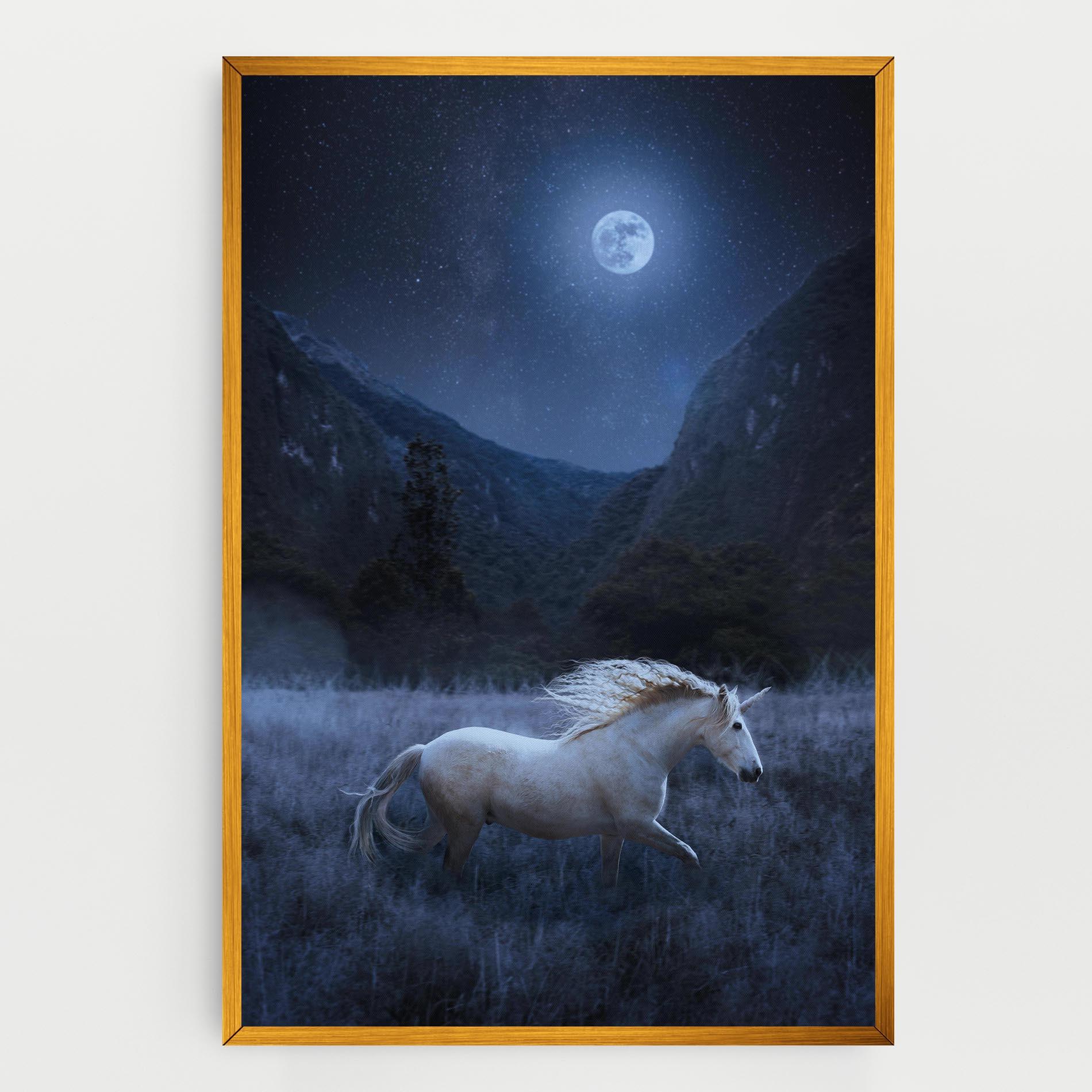 Tablou Canvas Blue Moon Unicorn mockup 0