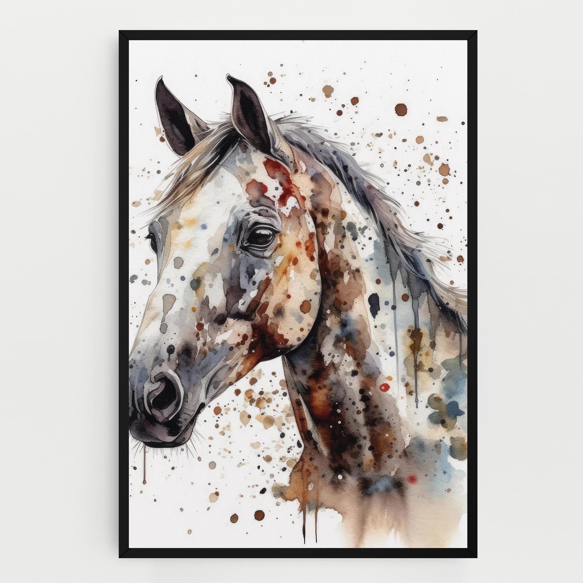 Tablou Canvas Watercolor Horse mockup 0