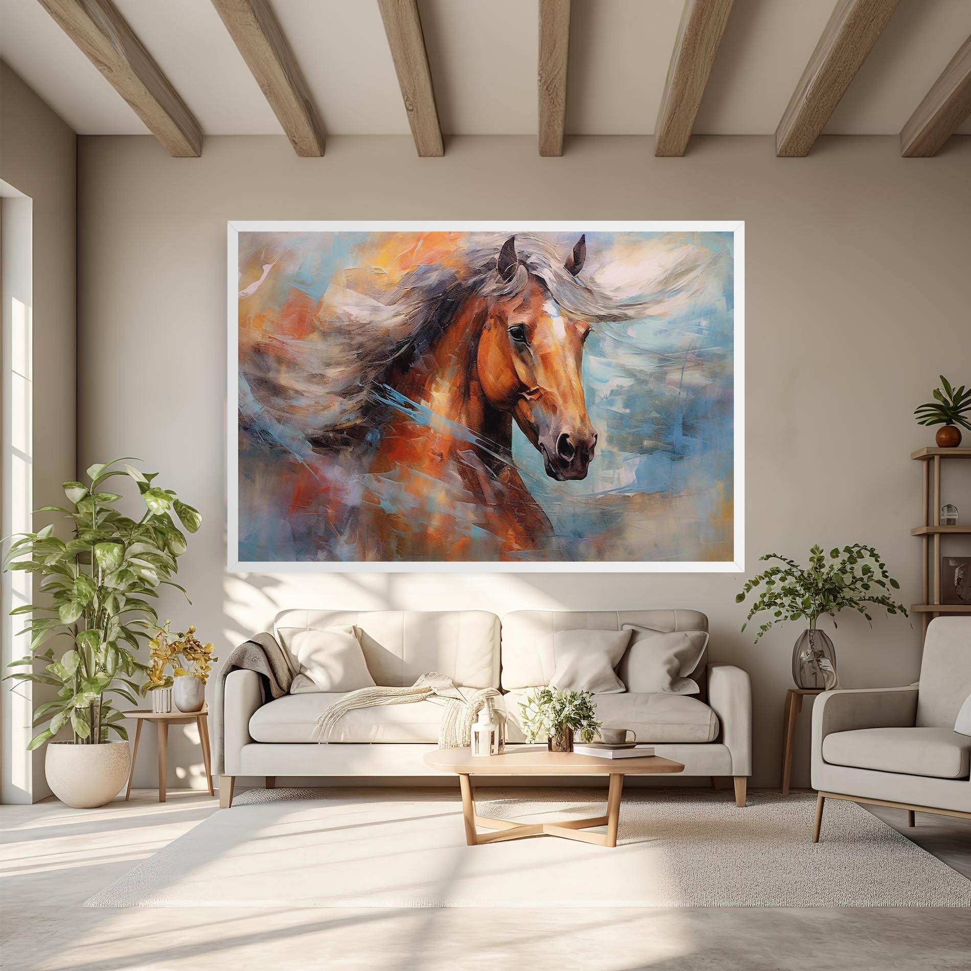 Tablou Canvas Beautiful Brown Horse mockup 6