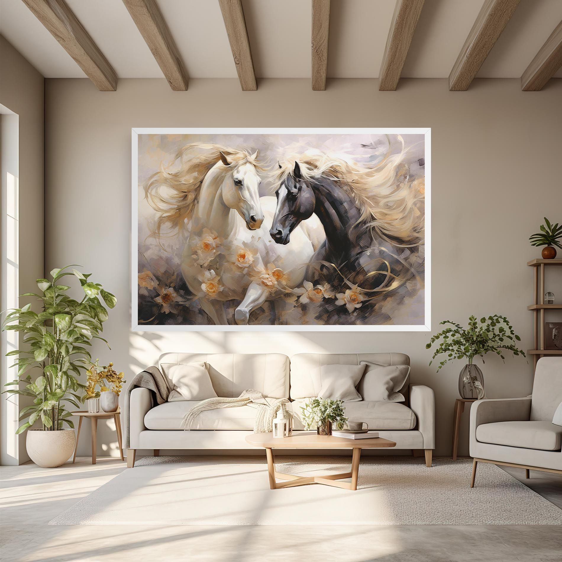 Black And White Horses mockup 6