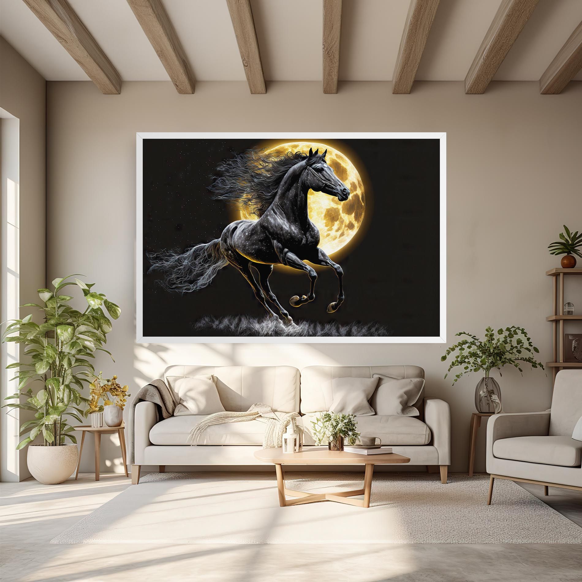 Gold Moon Horse mockup 6