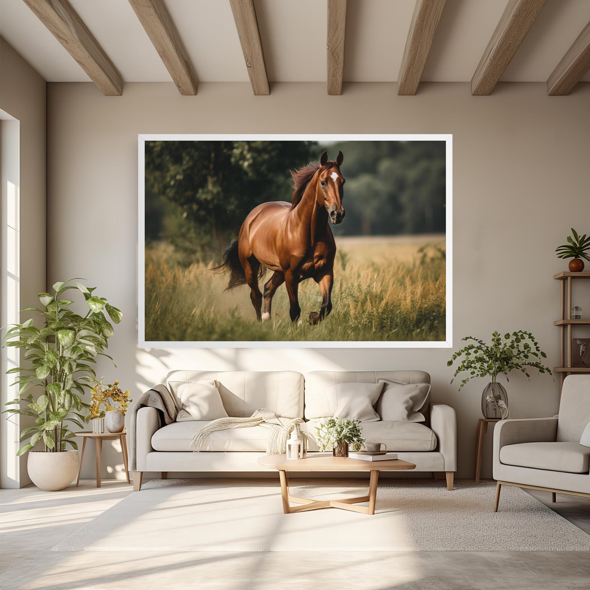 Tablou Canvas Wild Horse Running mockup 6