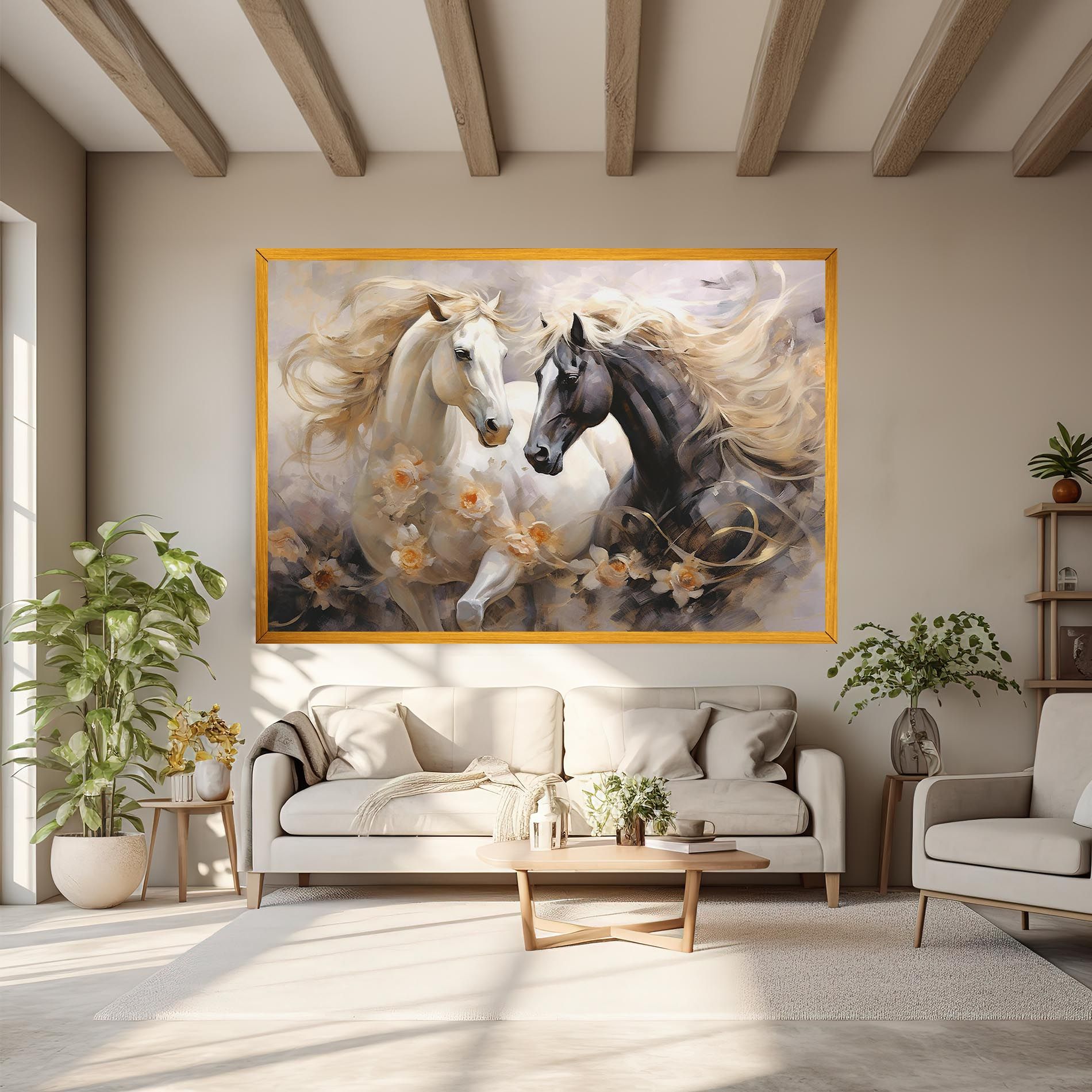 Black And White Horses mockup 6