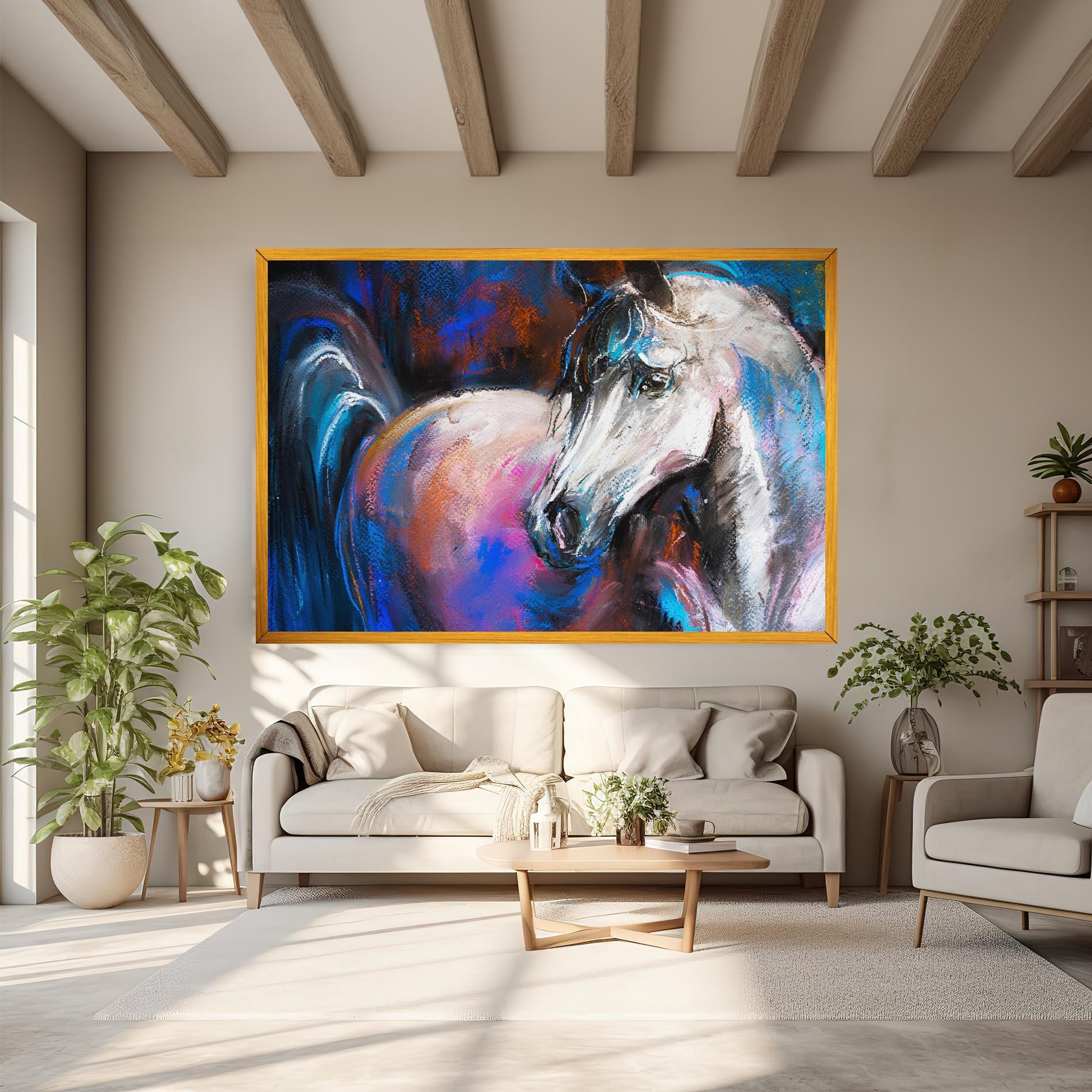 Tablou Canvas Shades Of Horse mockup 6