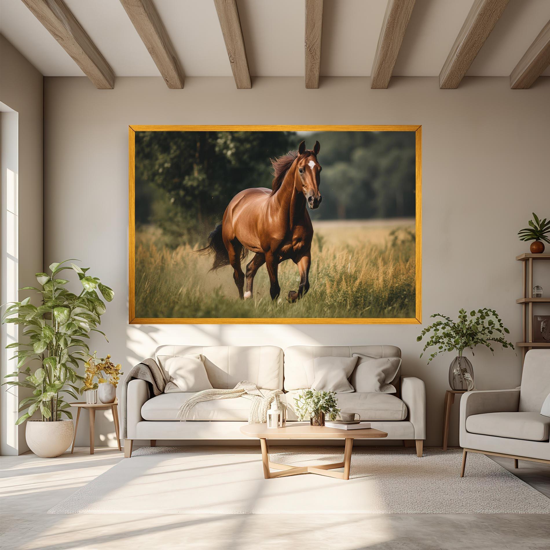 Tablou Canvas Wild Horse Running mockup 6