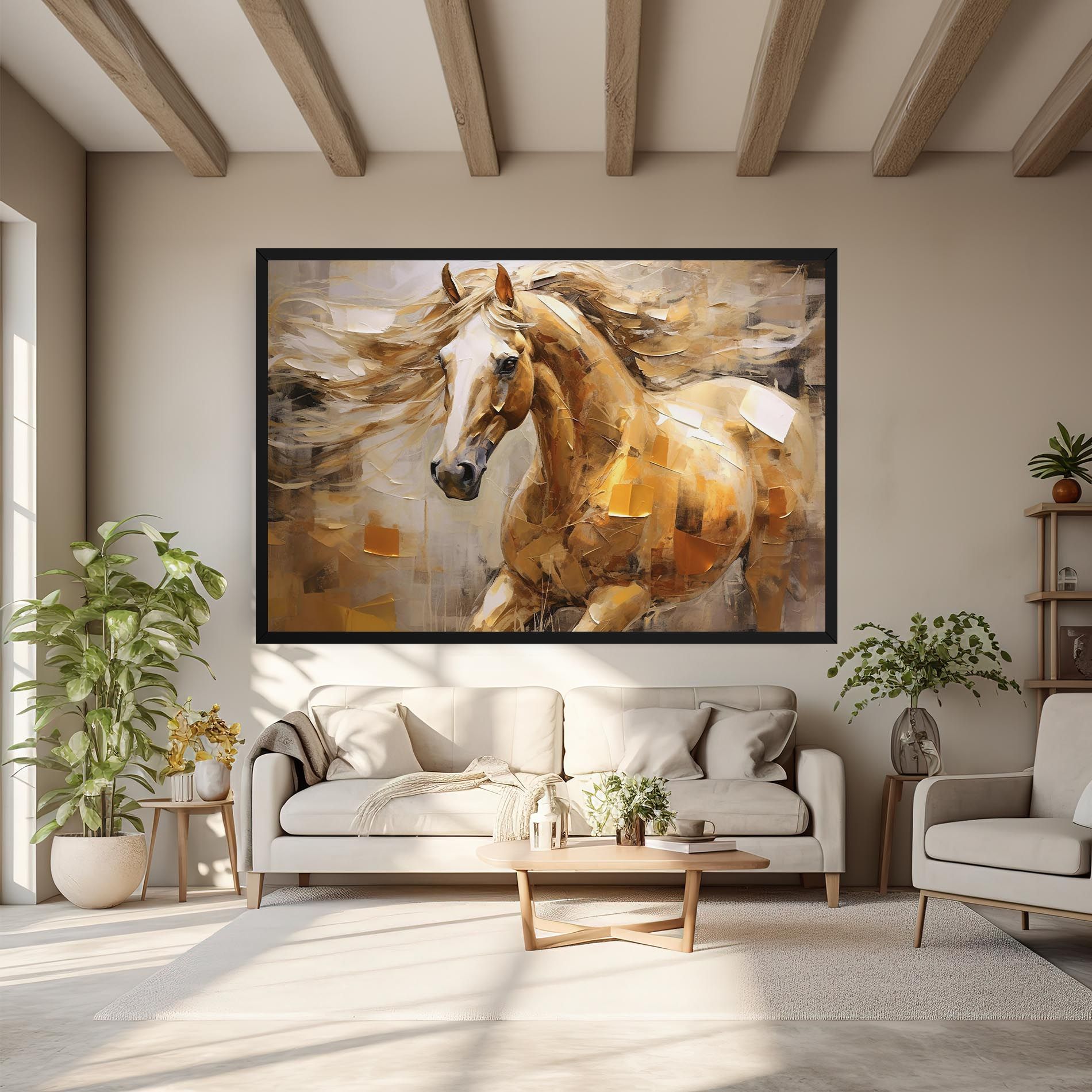 Light Brown Horse mockup 6
