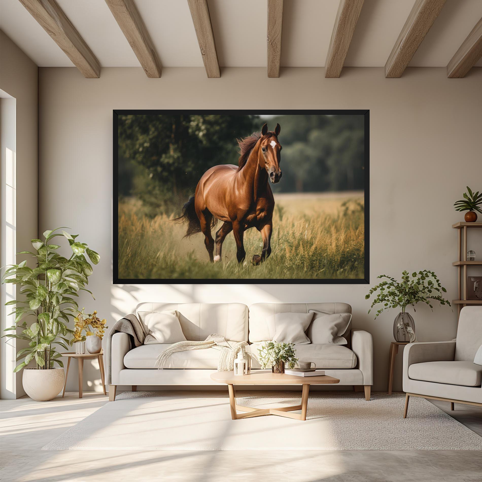 Tablou Canvas Wild Horse Running mockup 6