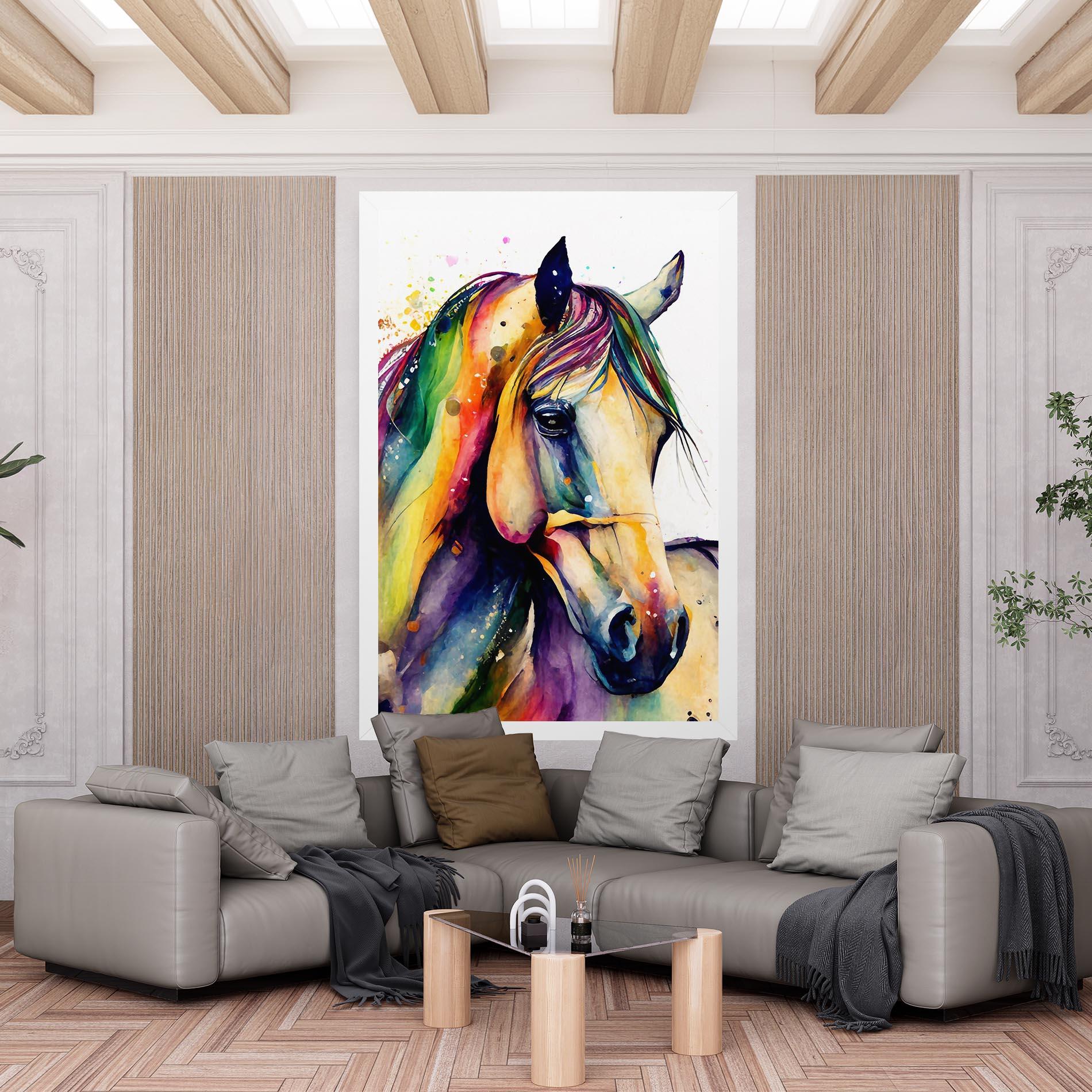 Tablou Canvas Colorful Horse mockup 6
