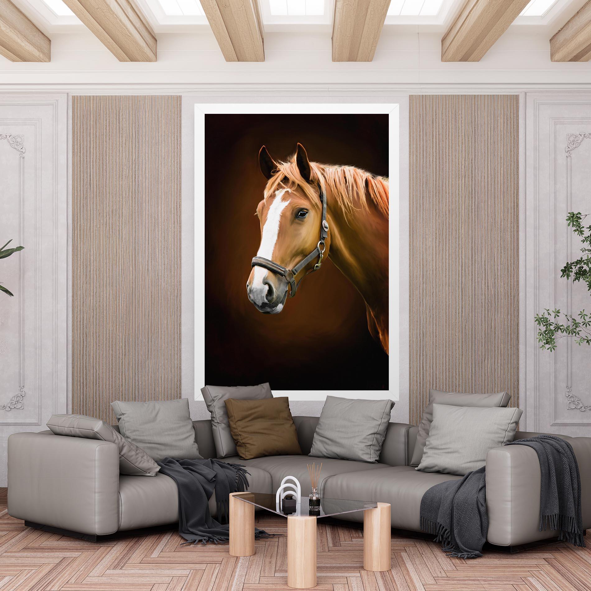 Tablou Canvas Digital Painted Horse mockup 6