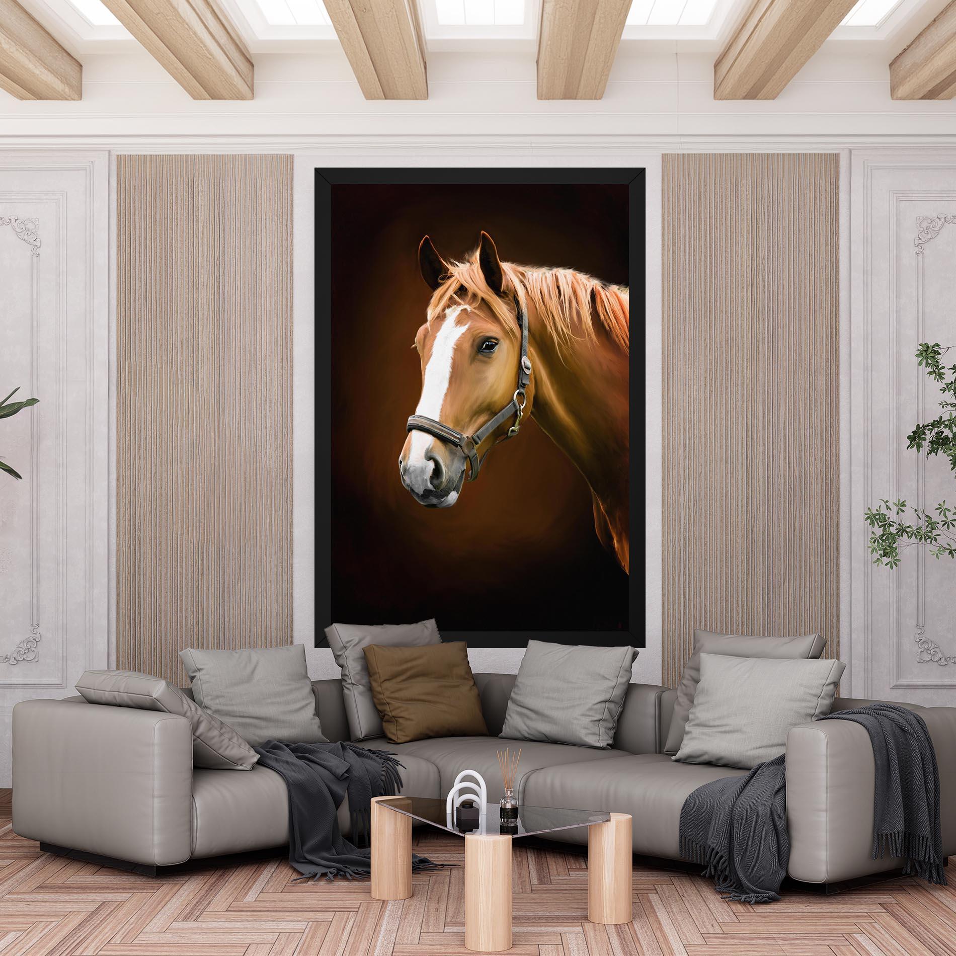 Tablou Canvas Digital Painted Horse mockup 6