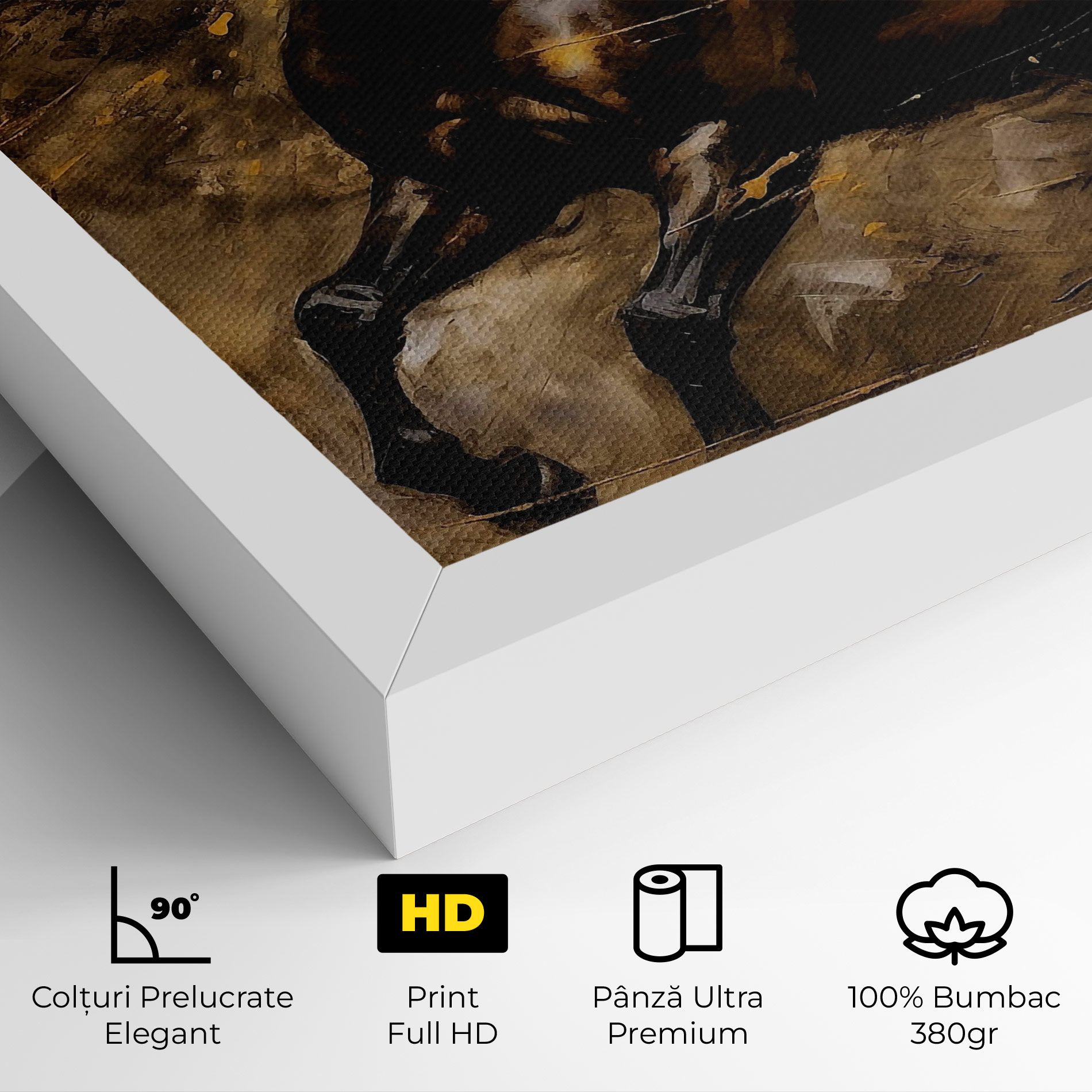 Gold Brown Horse mockup 4