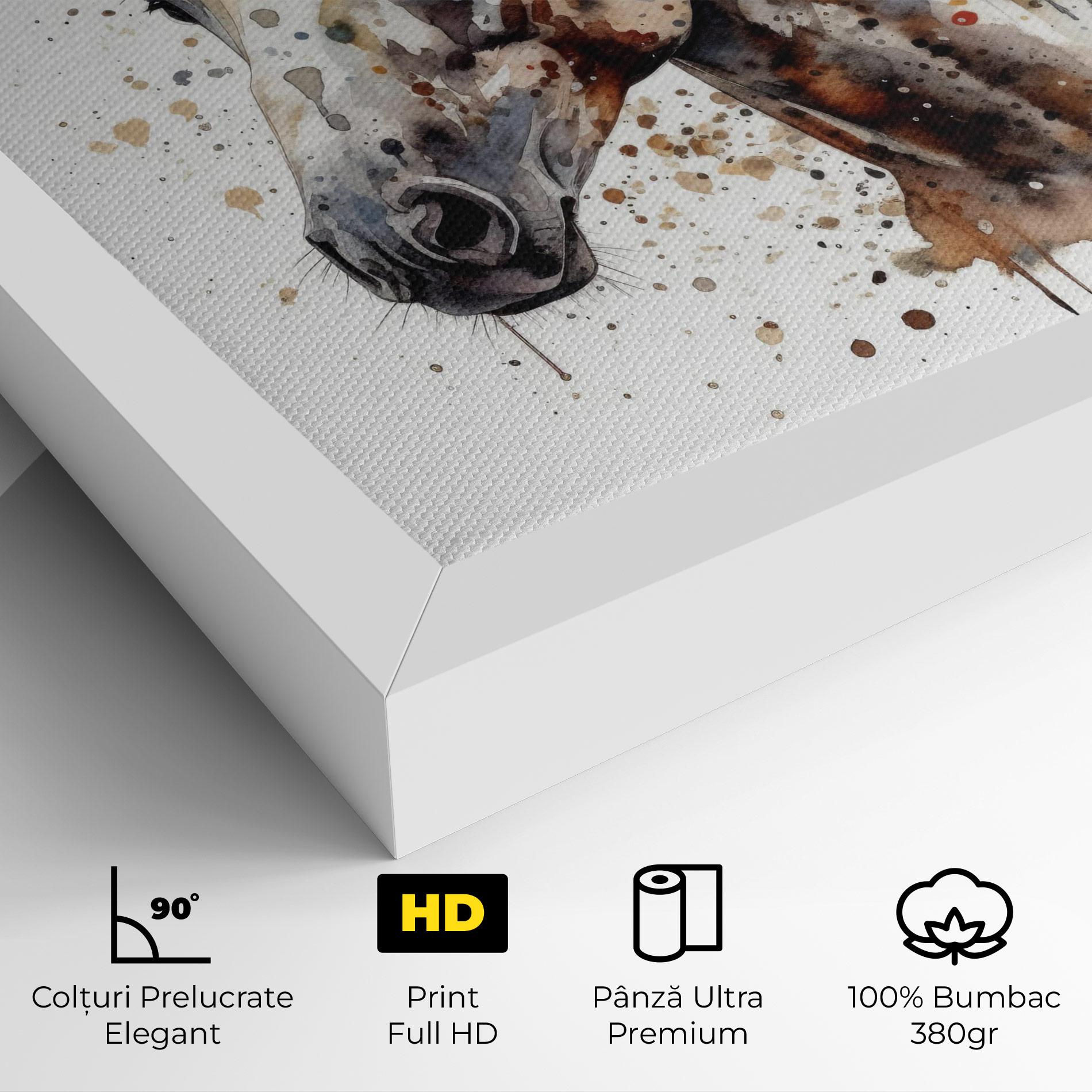 Tablou Canvas Watercolor Horse mockup 4