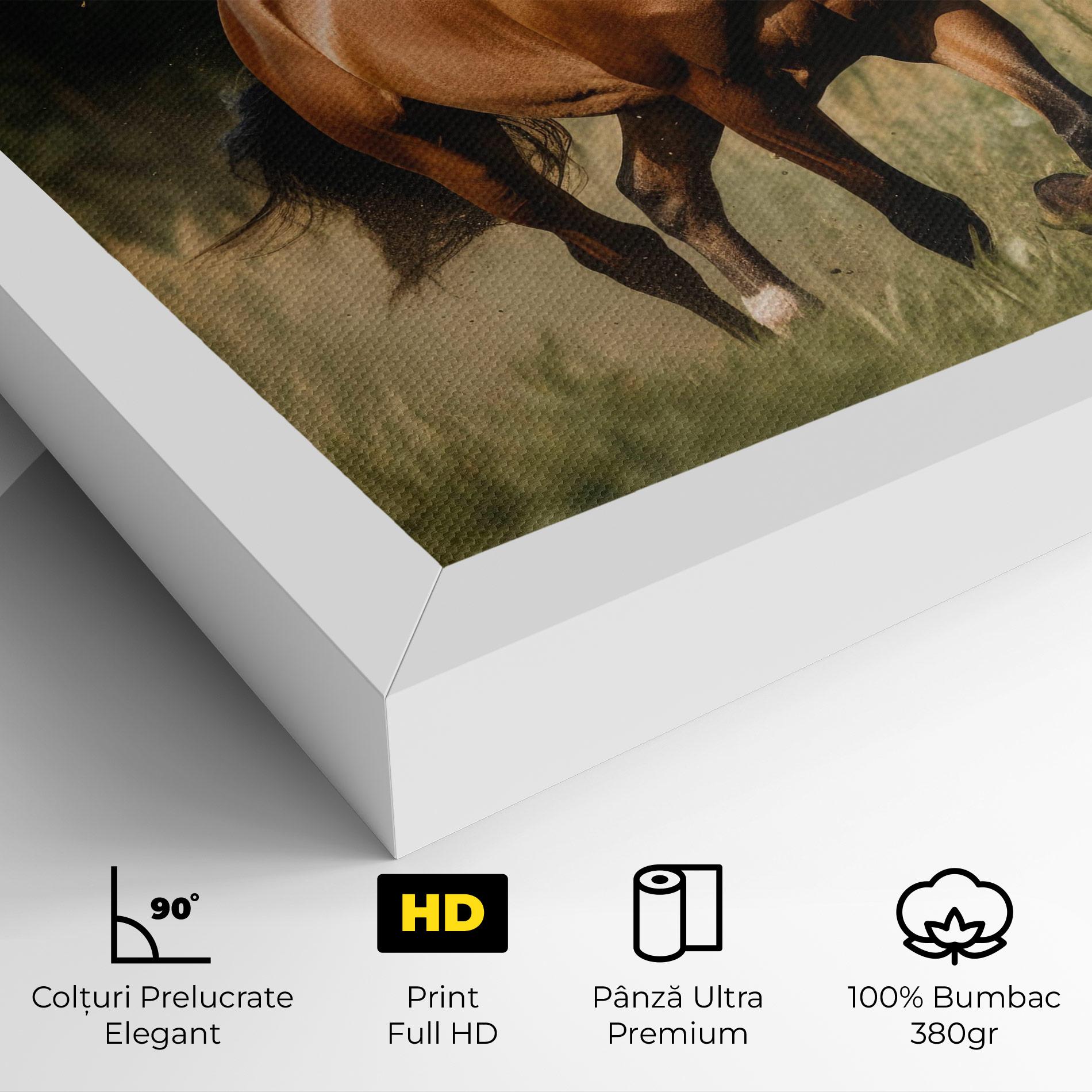 Tablou Canvas Wild Horse Running mockup 4