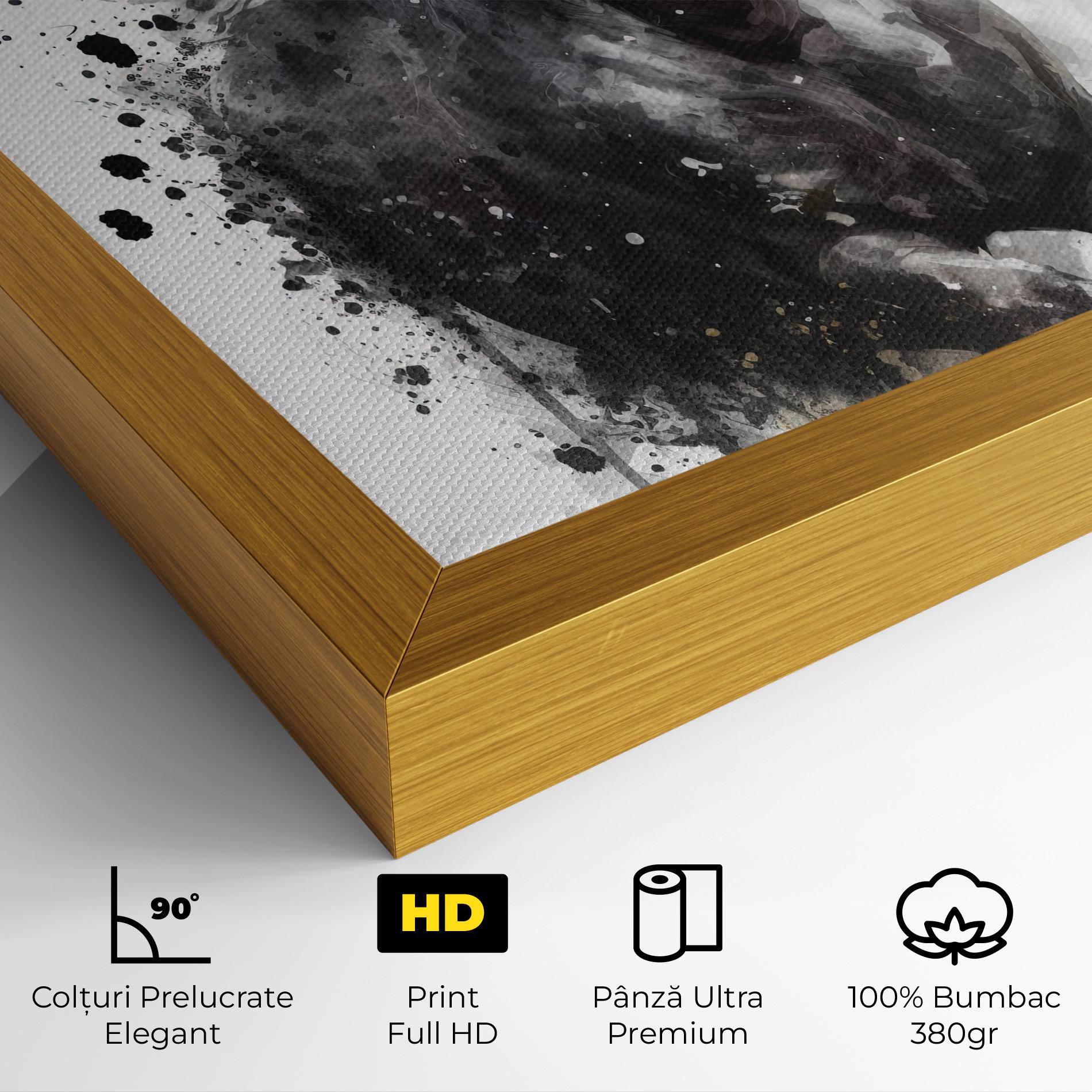 Tablou Canvas Black Horse mockup 4