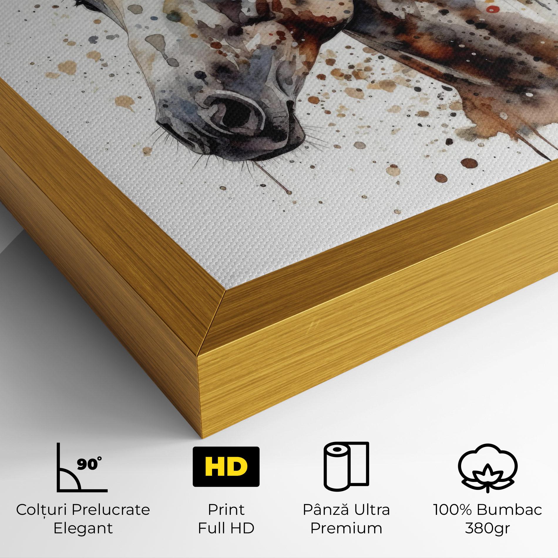 Tablou Canvas Watercolor Horse mockup 4