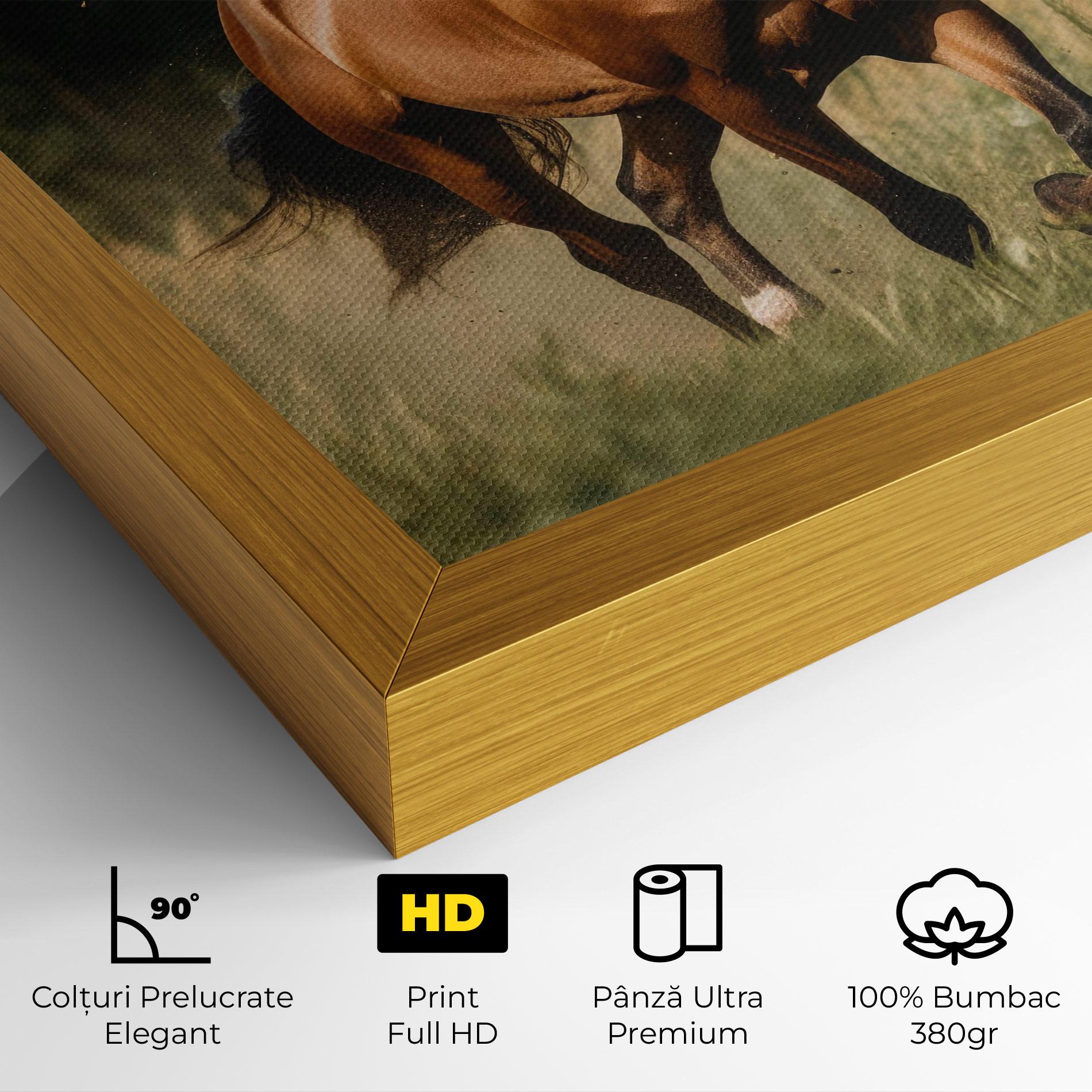 Tablou Canvas Wild Horse Running mockup 4