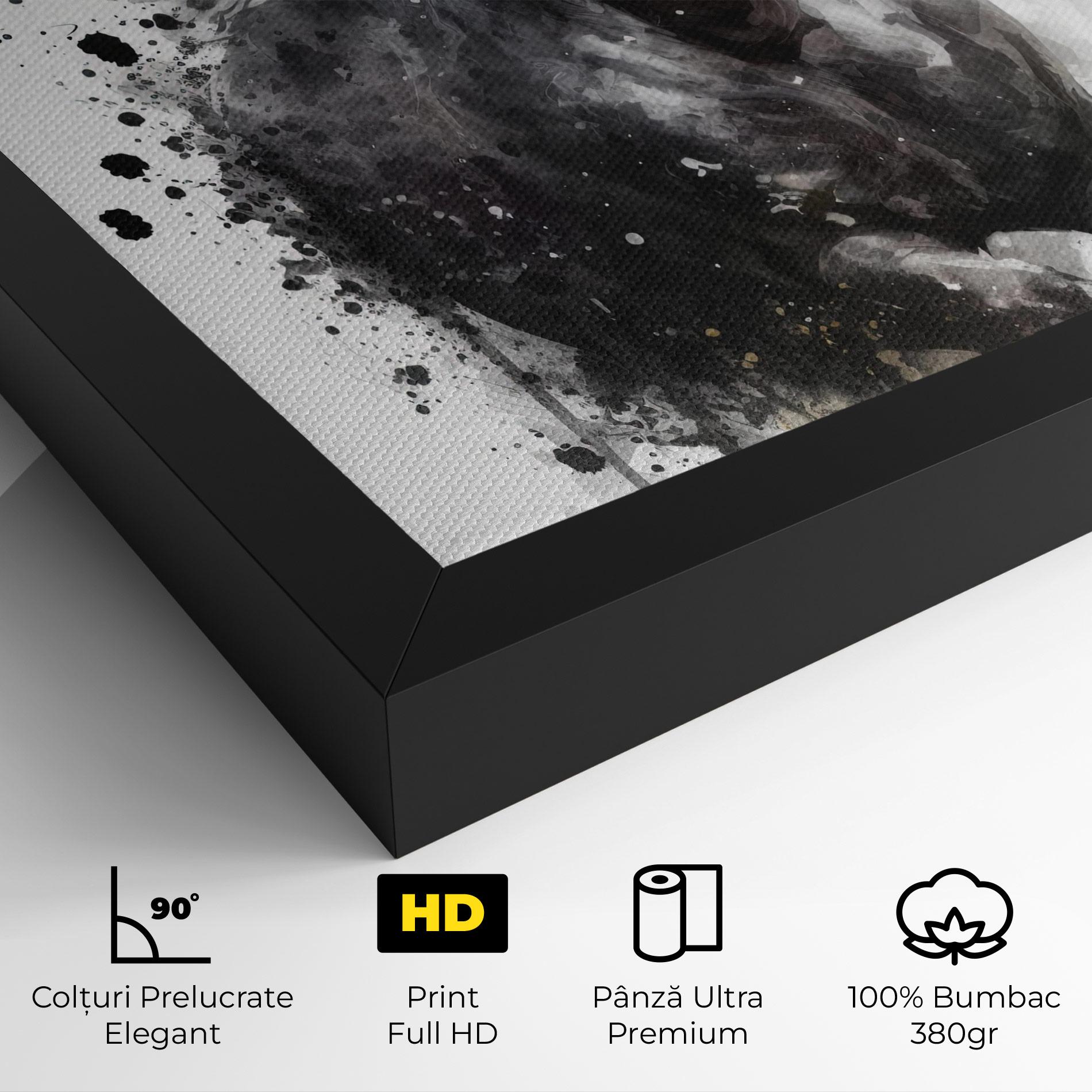 Tablou Canvas Black Horse mockup 4