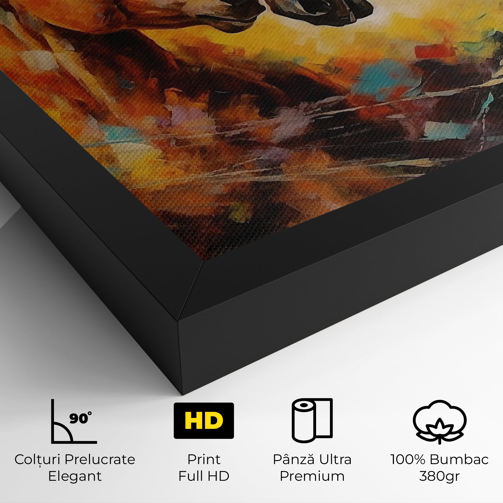 Brown Black Horses mockup 4