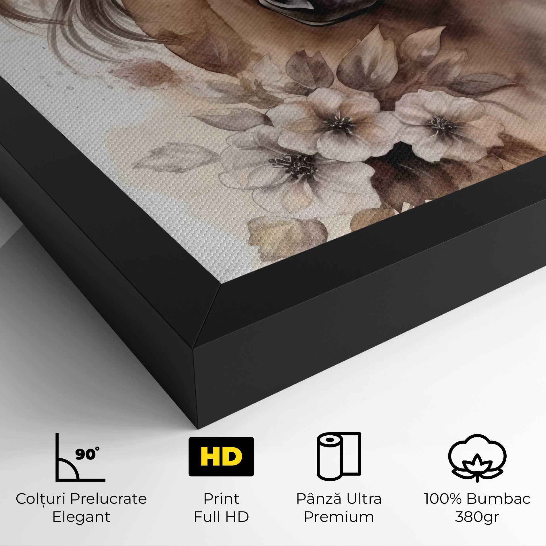 Flower Brown Horse mockup 4