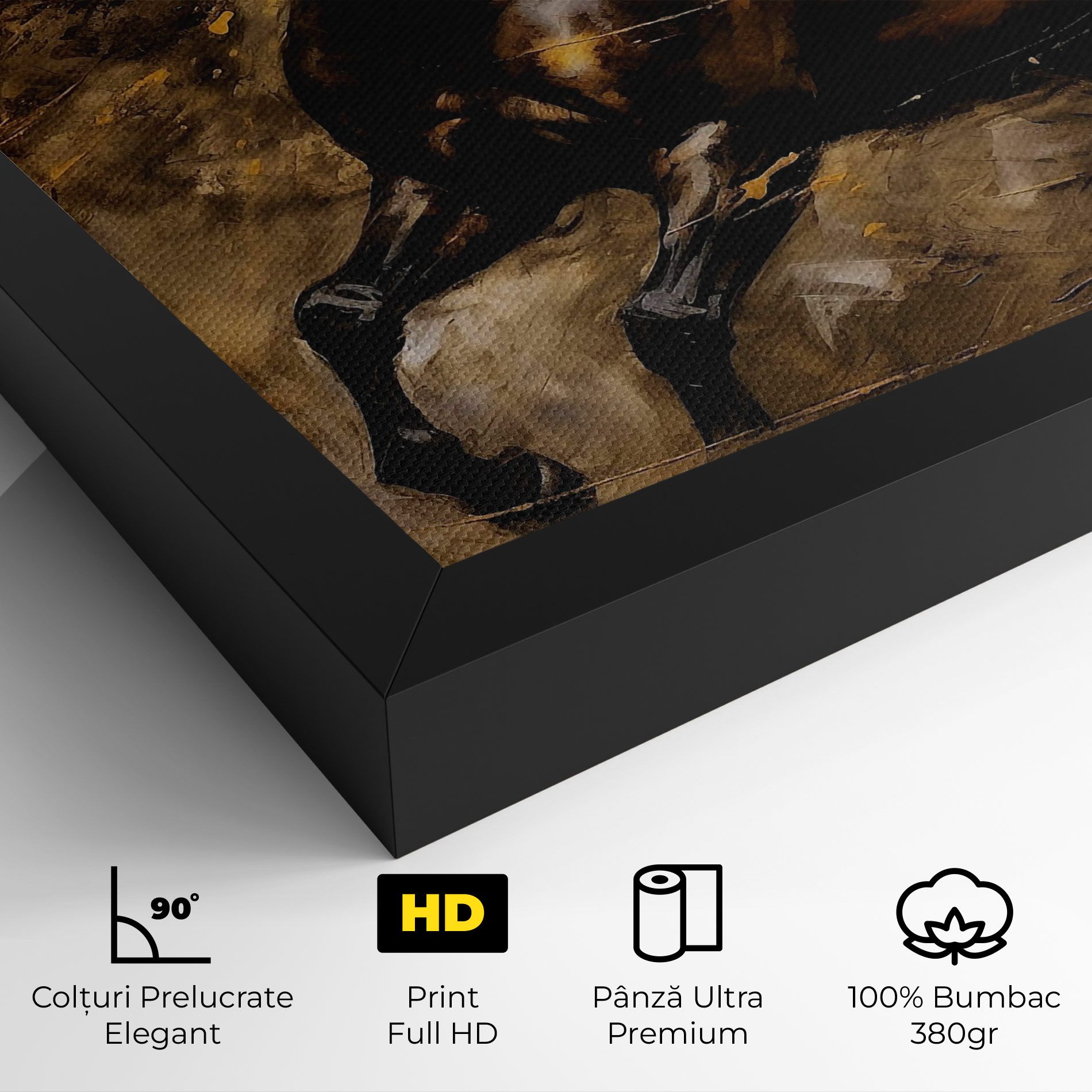 Gold Brown Horse mockup 4
