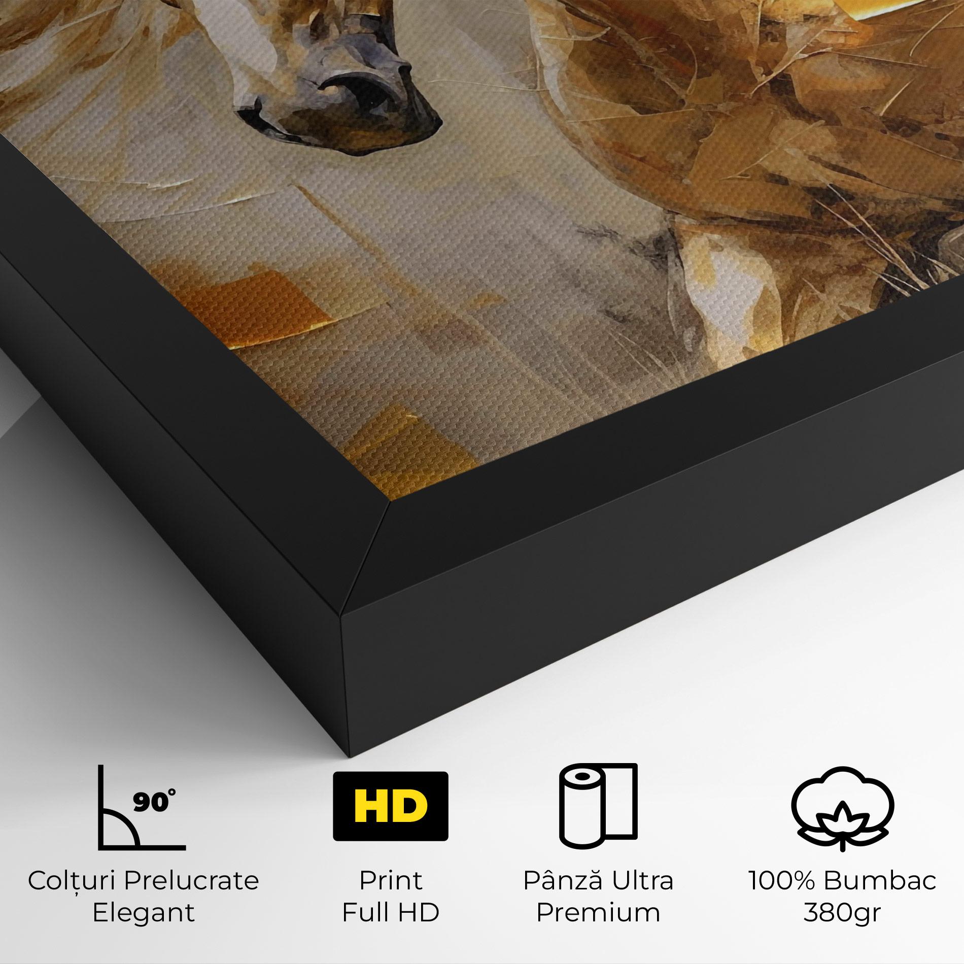 Tablou Canvas Light Brown Horse mockup 4