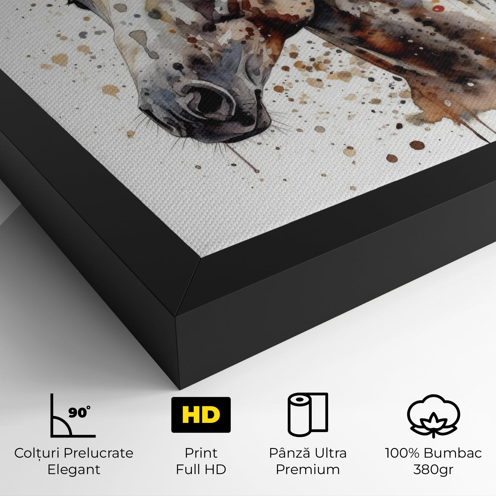 Tablou Canvas Watercolor Horse mockup 4