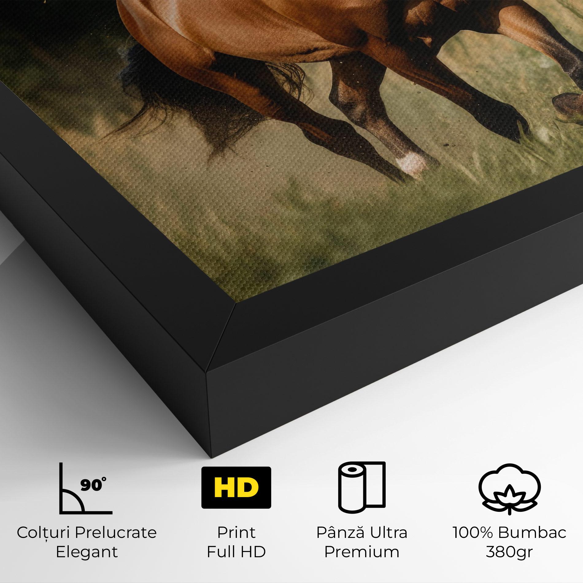 Tablou Canvas Wild Horse Running mockup 4